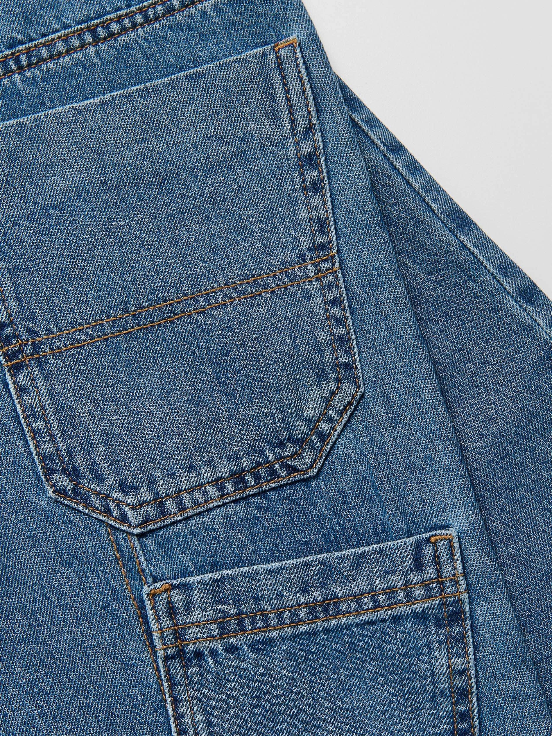 Blue Jeans Baggy Jeans With Keychain, Blue, large image number 4