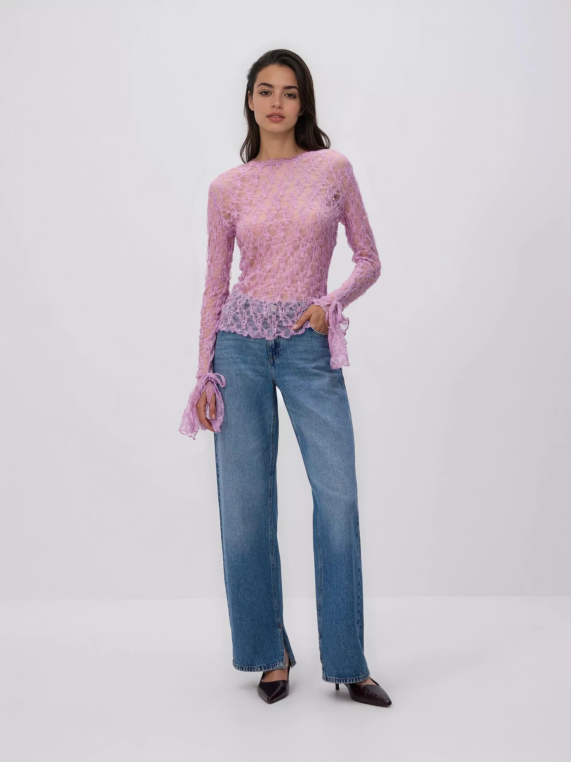 Violet Blouse, Purple, large image number 2