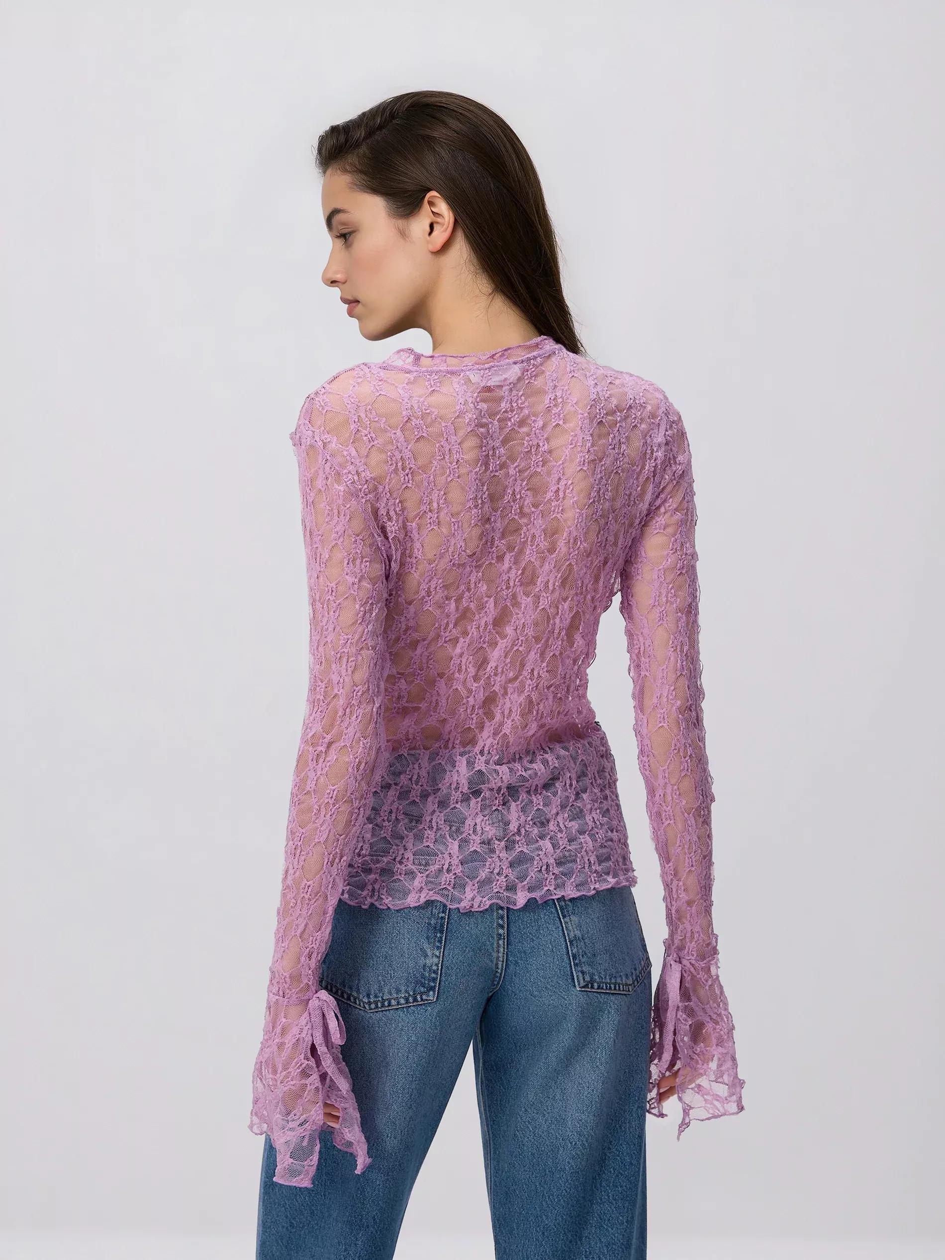 Violet Blouse, Purple, large image number 4