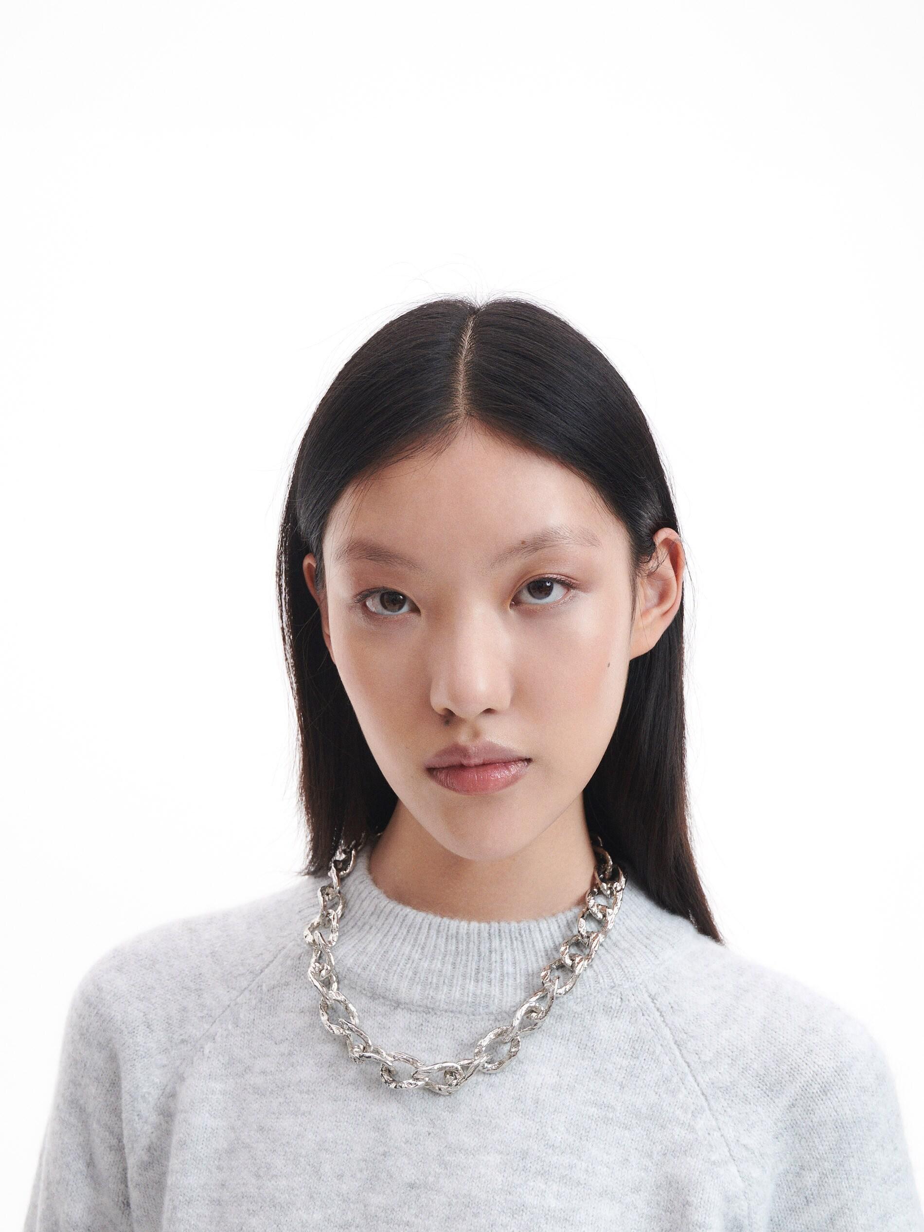 Grey Plain Jumper, , large image number 0