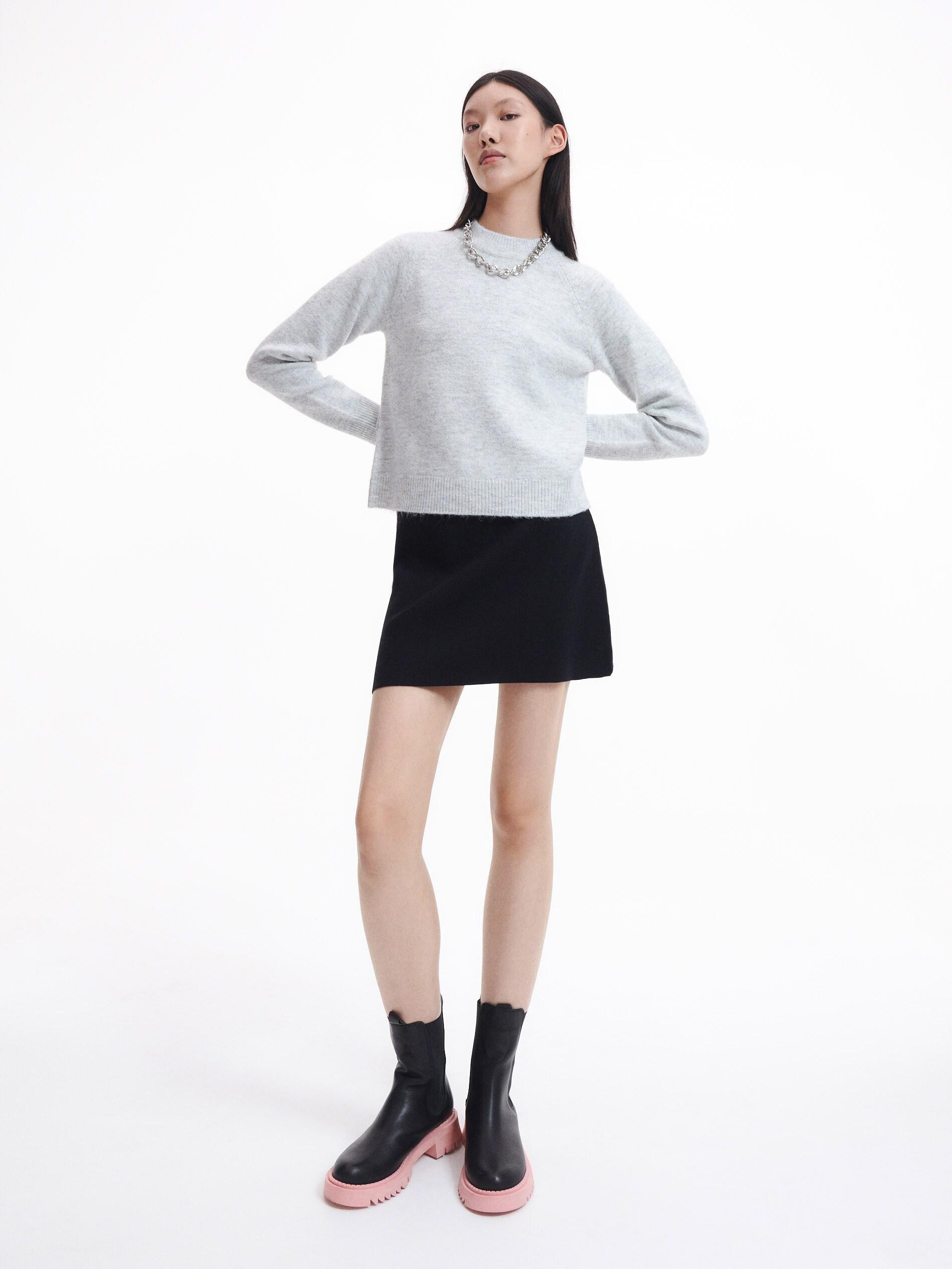 Grey Plain Jumper, , large image number 1