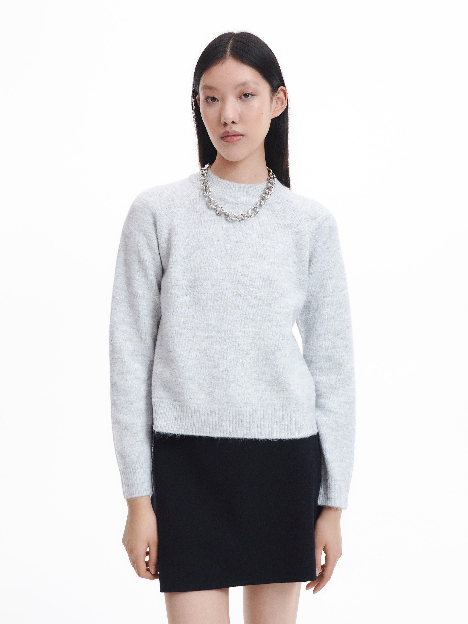 Grey Plain Jumper, , large image number 2