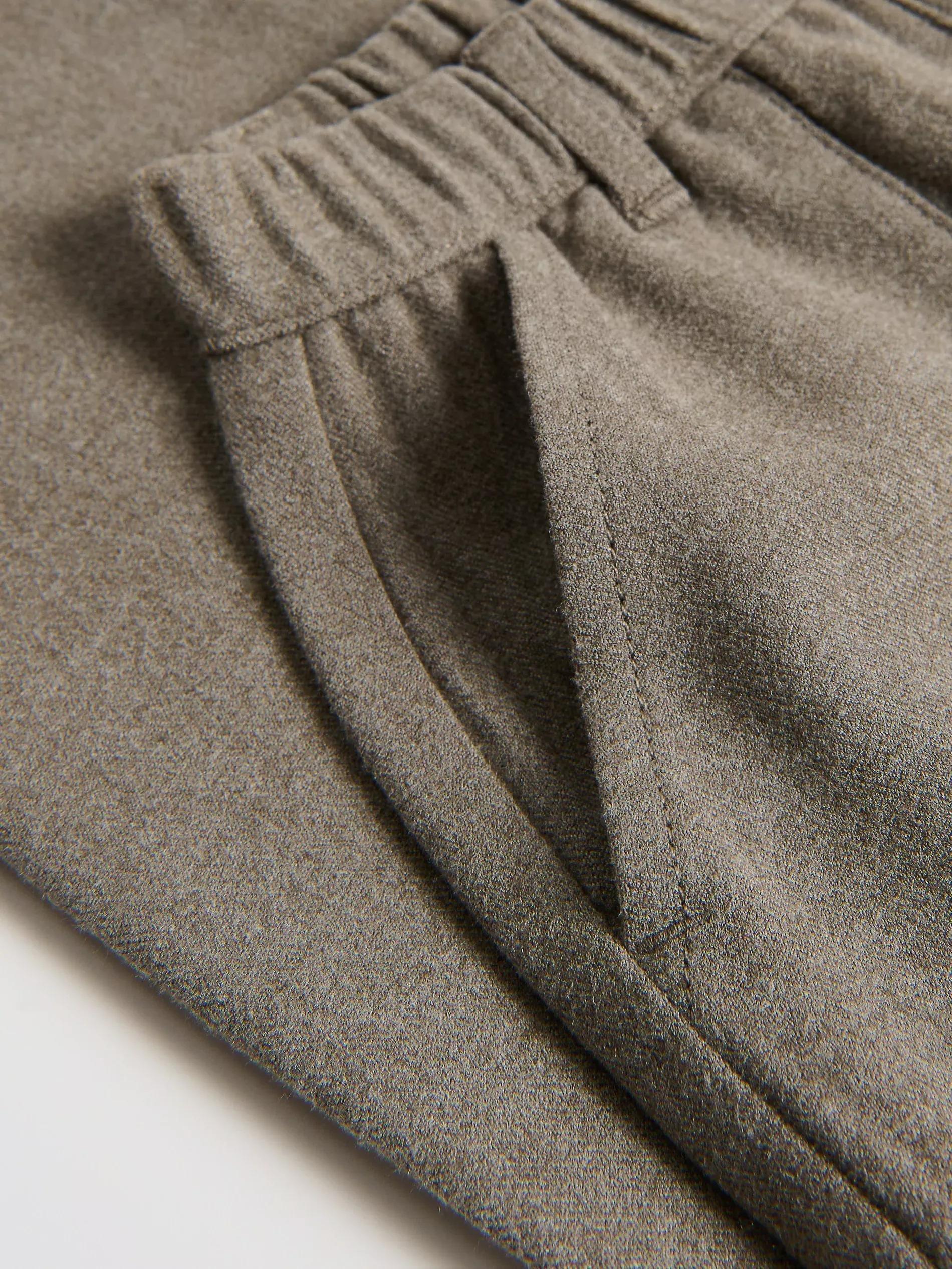 Brown Fabric Trousers, Brown, medium