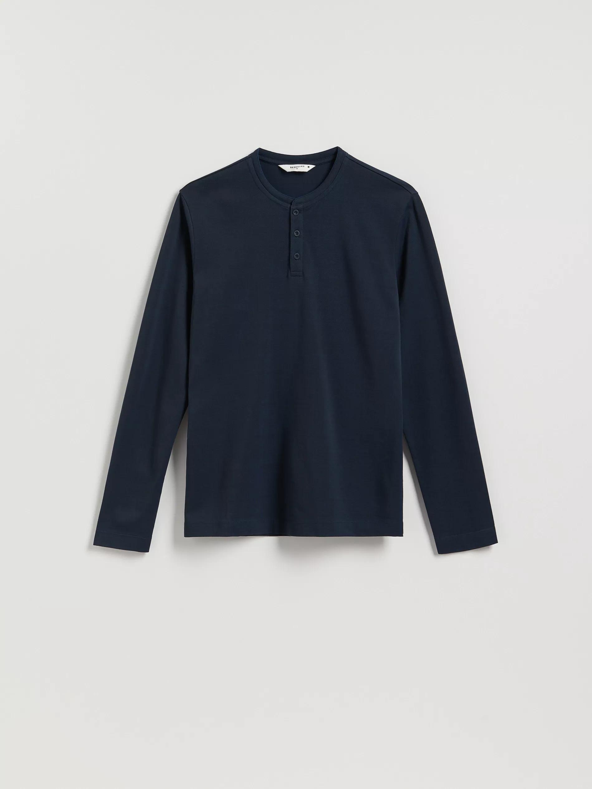 Navy Cotton Slim Long&atilde;&cent;&Acirc;&sbquo;&not;&Acirc;&euro;&tilde;Sleeve, Navy, large image number 4
