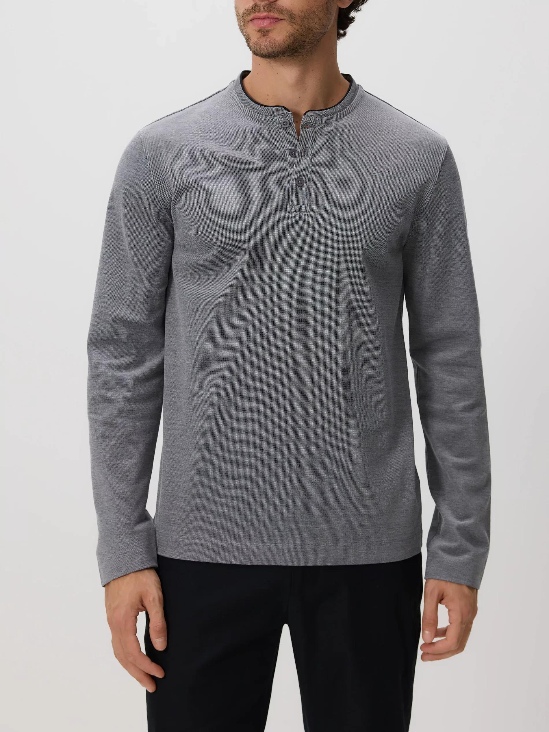 Grey Cotton Slim Long&atilde;&cent;&Acirc;&sbquo;&not;&Acirc;&euro;&tilde;Sleeve, Grey, large image number 2