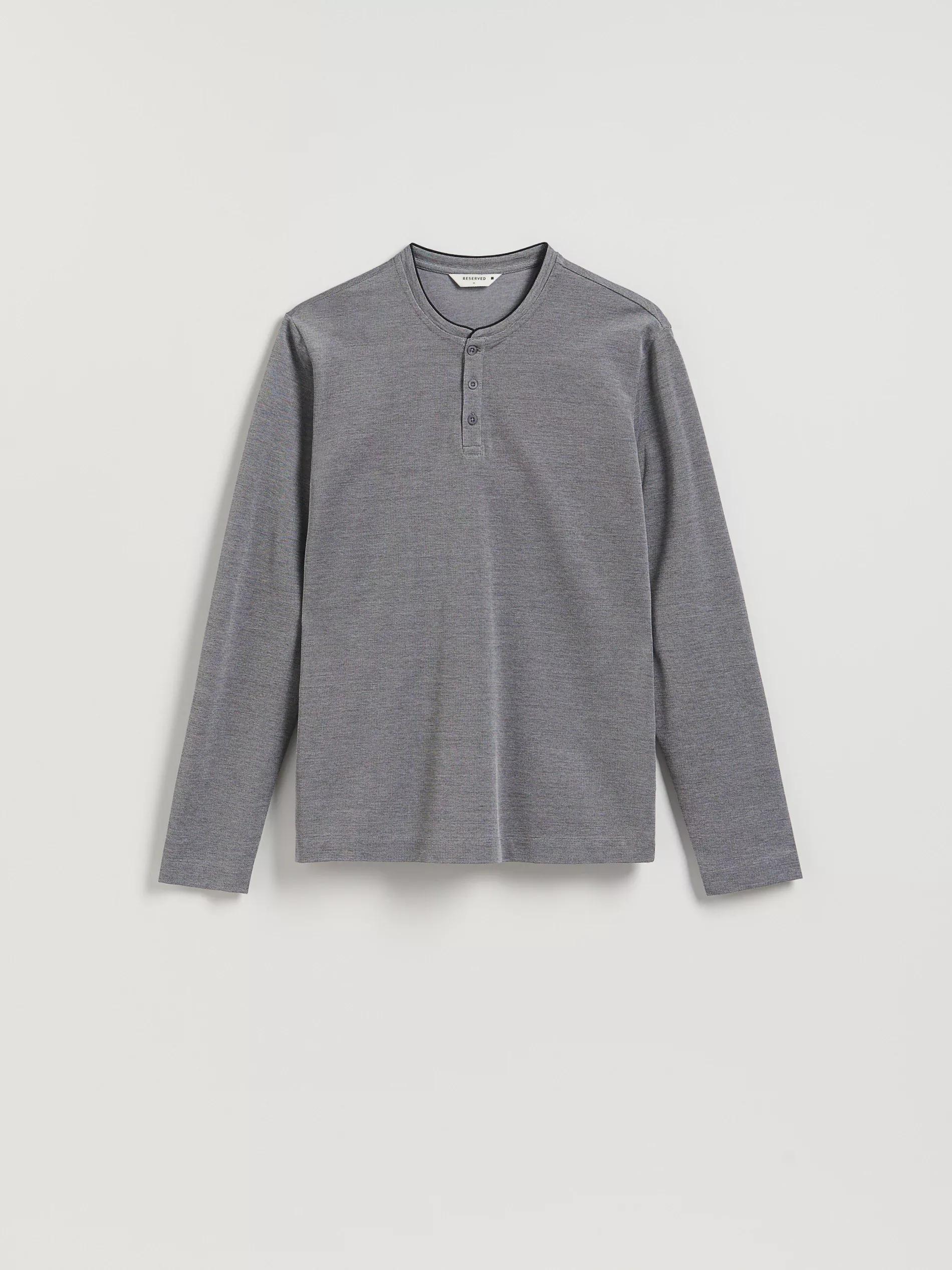Grey Cotton Slim Long&atilde;&cent;&Acirc;&sbquo;&not;&Acirc;&euro;&tilde;Sleeve, Grey, large image number 4