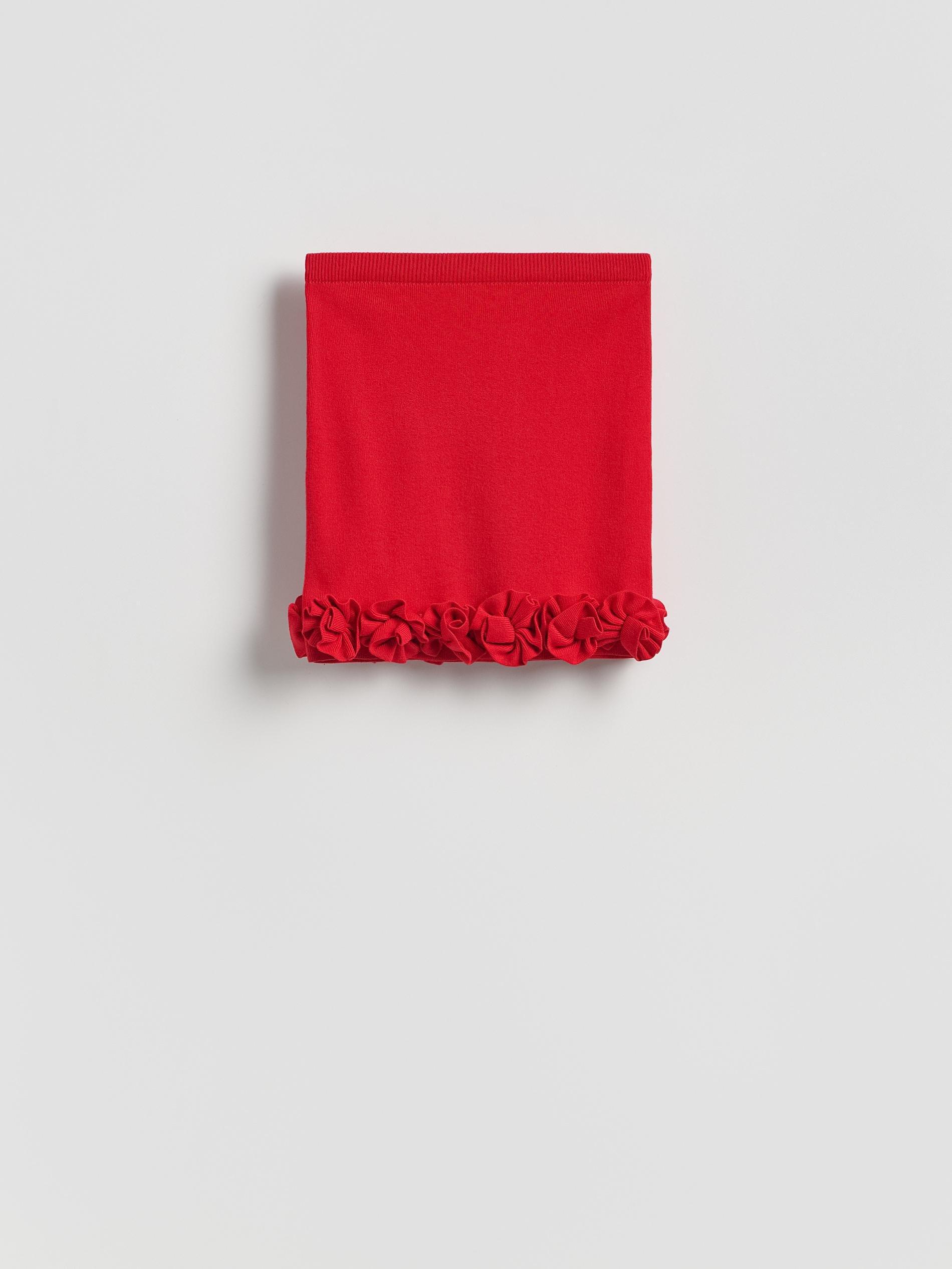 Red Skirt With Decorative Applique, Red, large image number 4