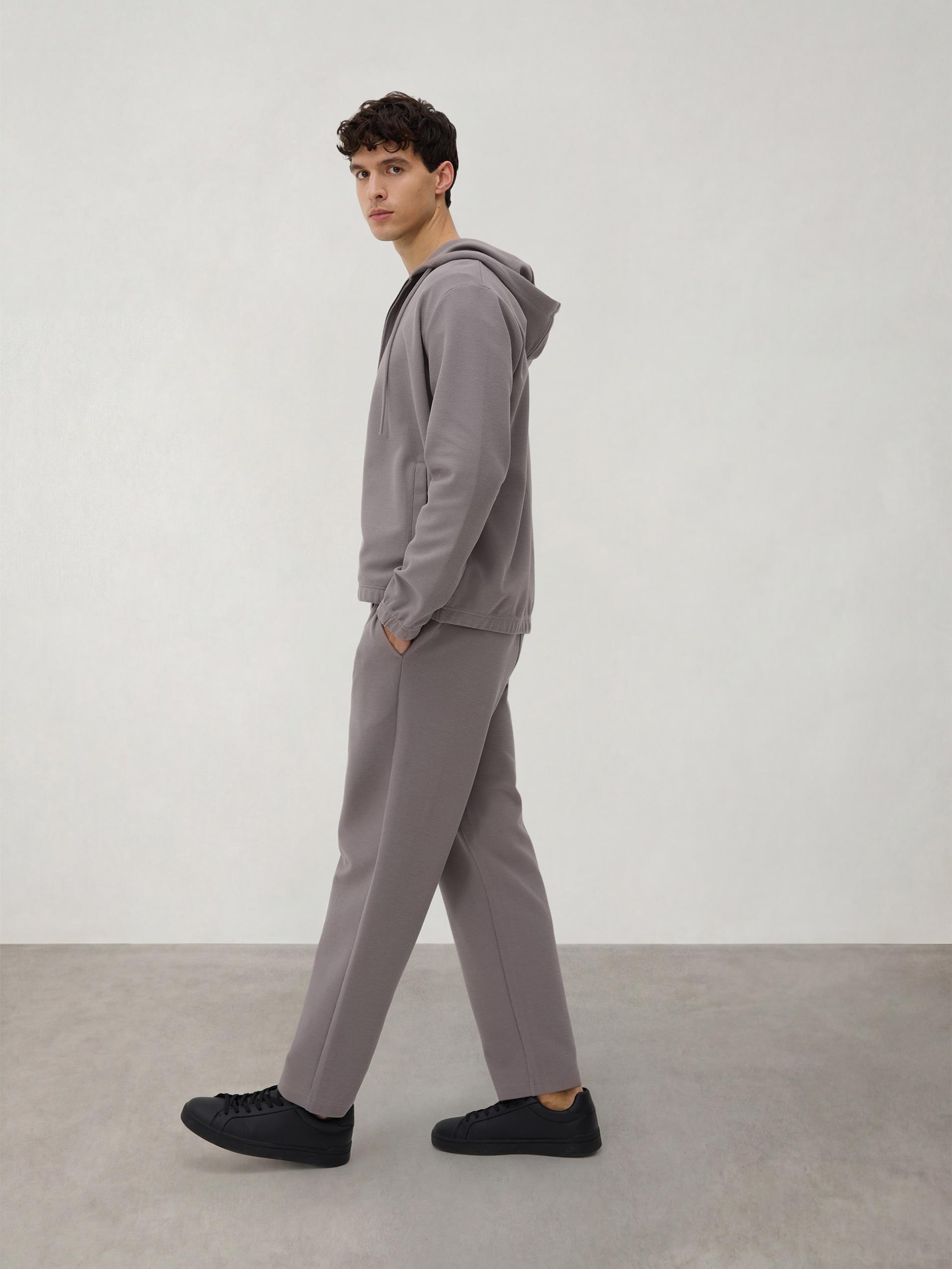 Brown Zip Up Sweatshirt, Brown, large image number 3