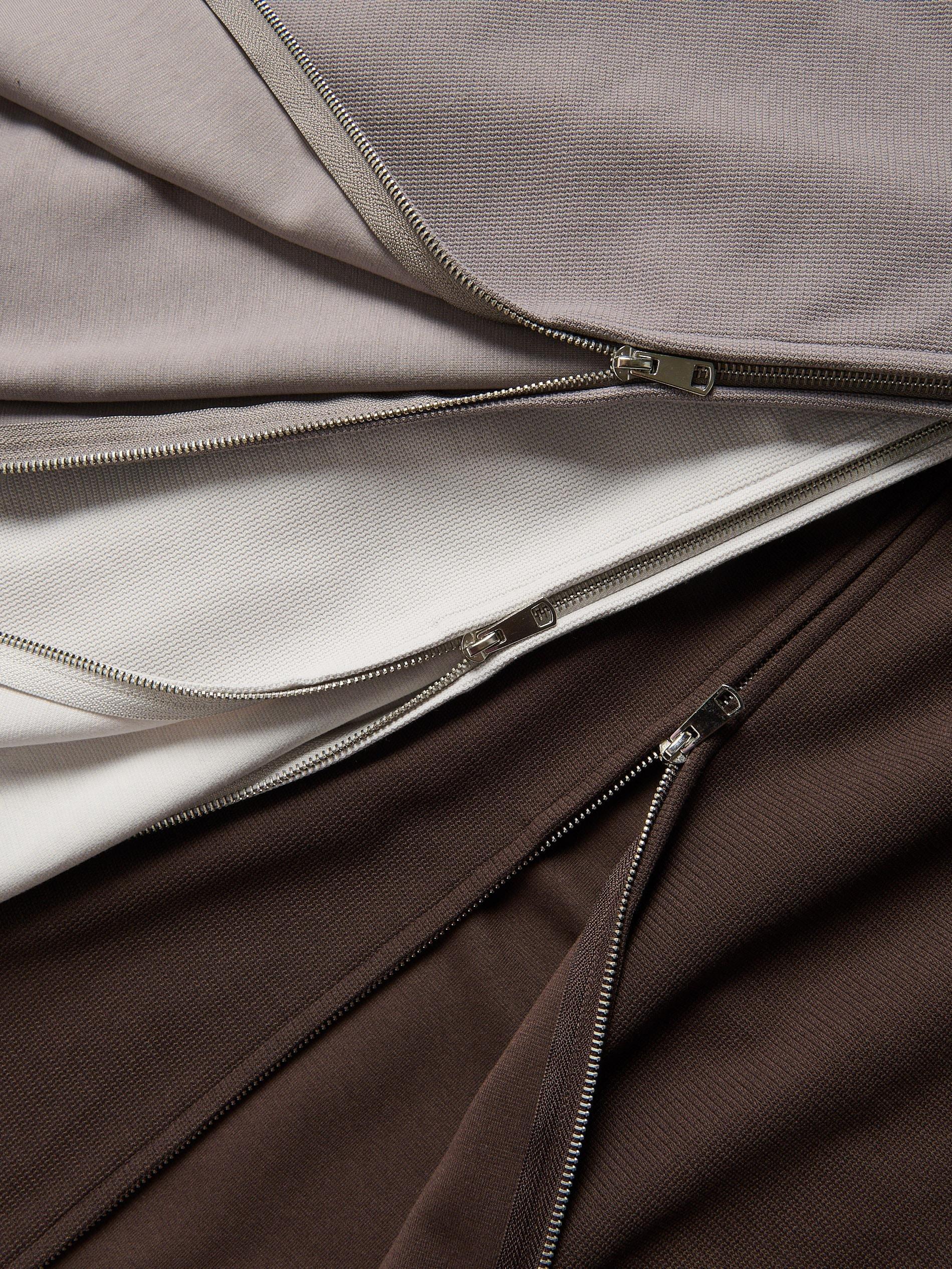 Brown Zip Up Sweatshirt, Brown, large image number 5