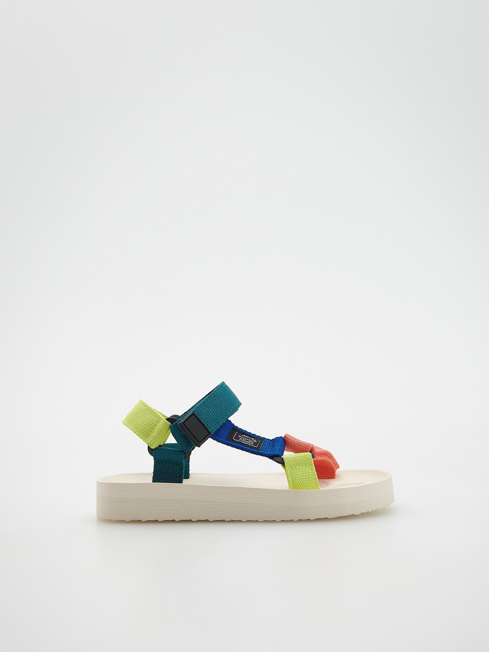 Multicoloured Sandals With Velcro Fastening, Boys, , large image number 0