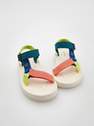 Reserved - Multicoloured Sandals With Velcro Fastening, Boys