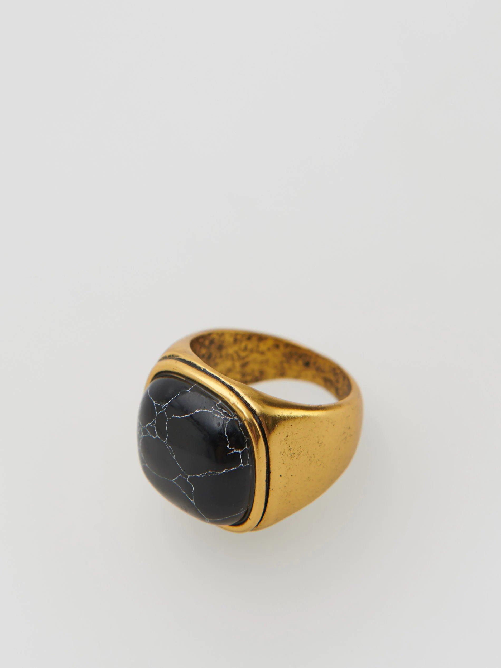 Black Ring With Eyelet, Women, , large image number 0