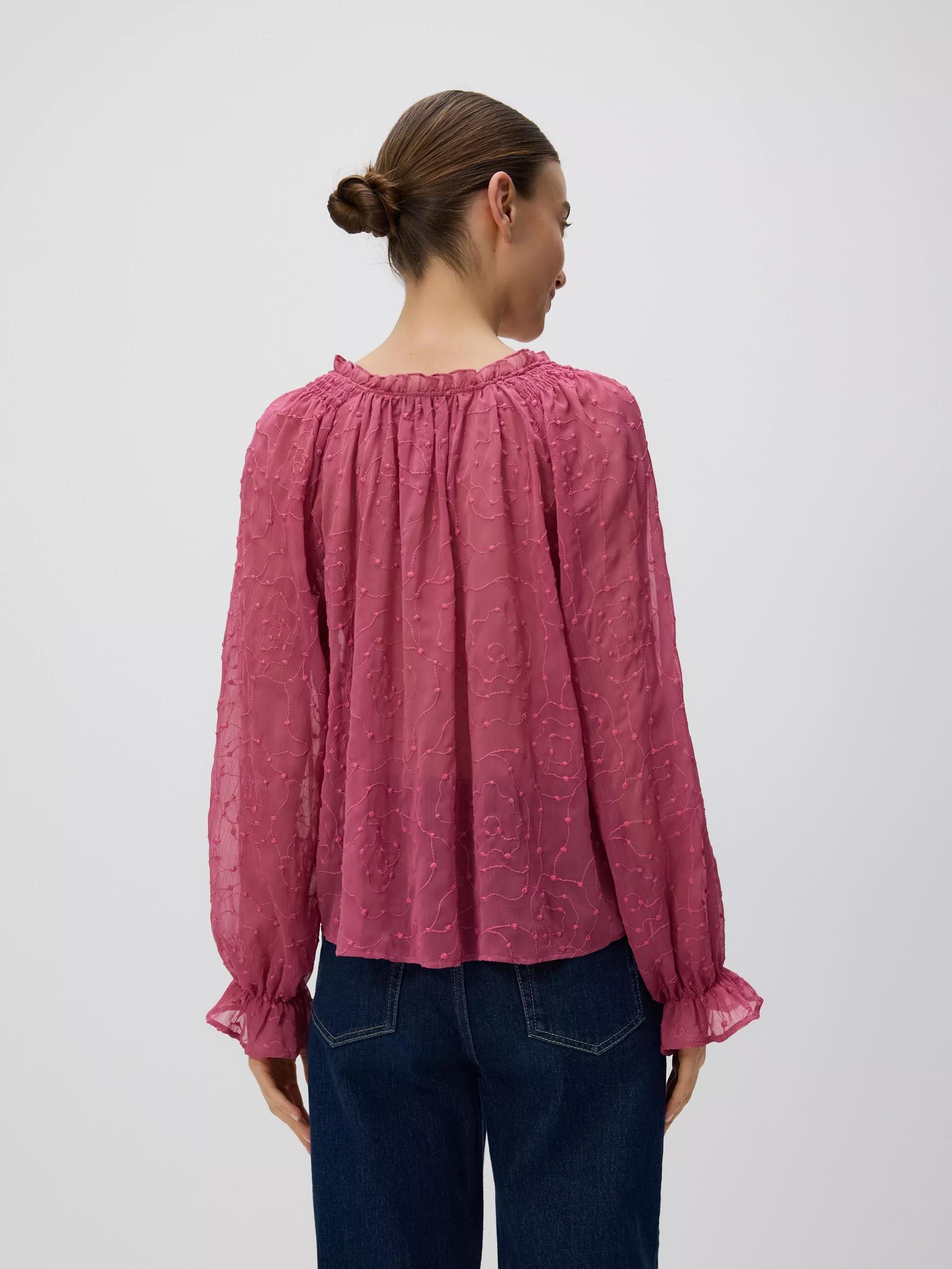 Pink Top With Frills, Pink, medium