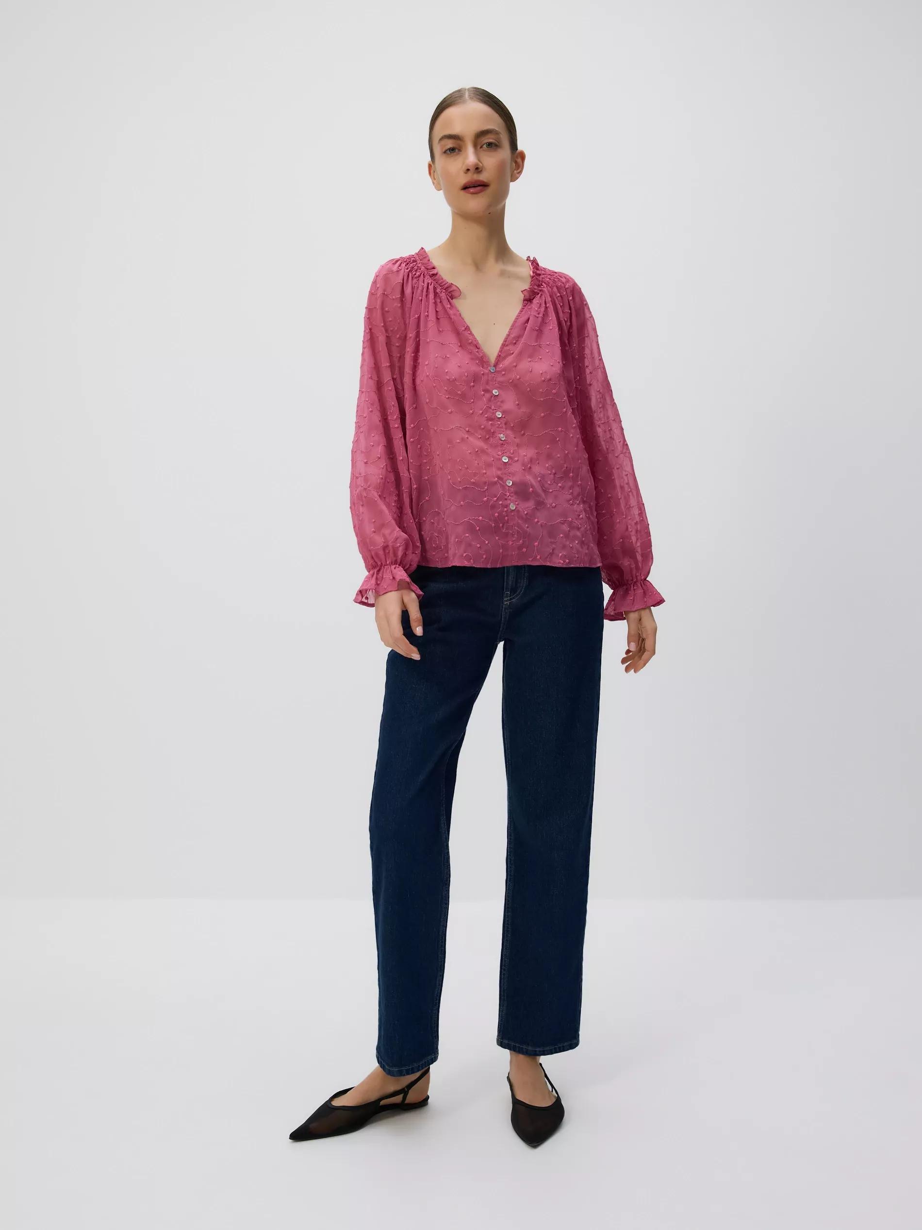 Pink Top With Frills, Pink, large image number 3