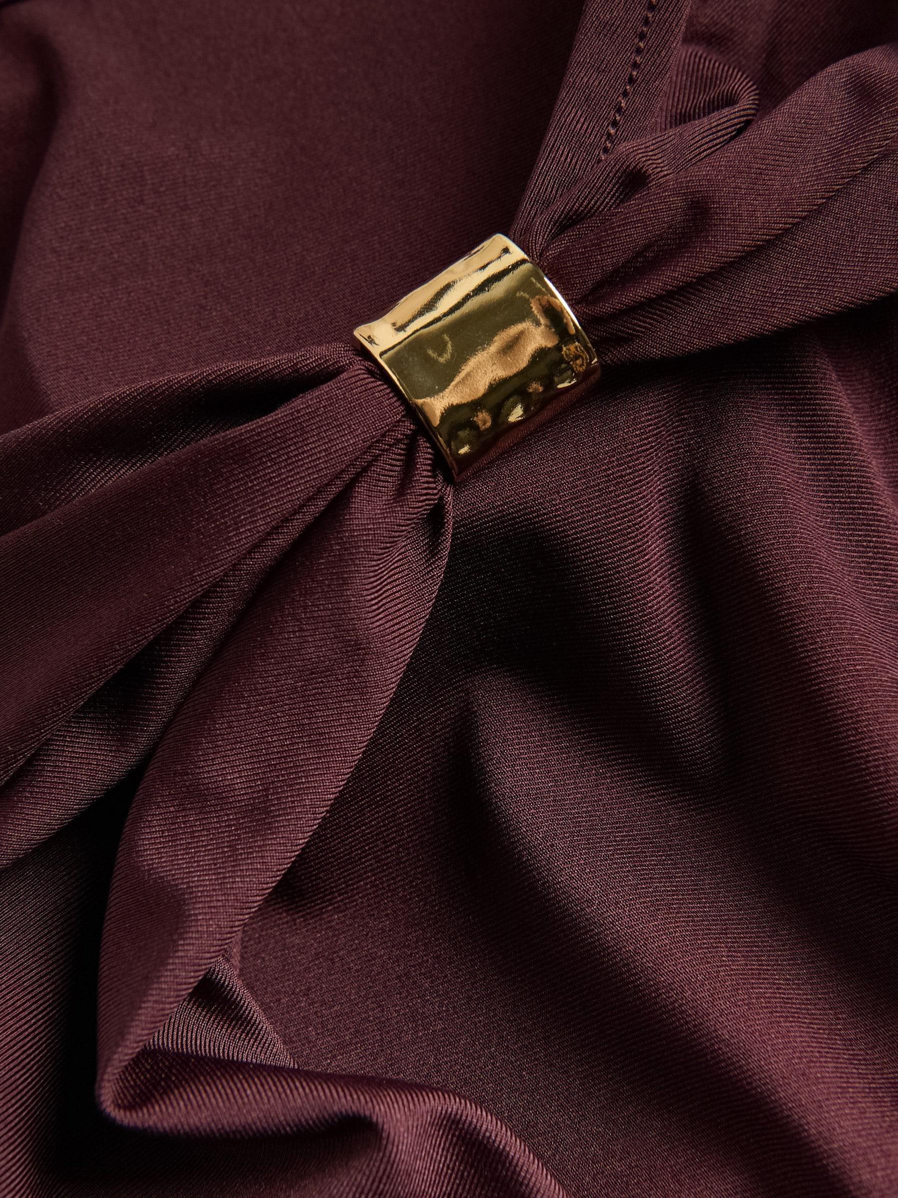 MAROON Bodysuit with decorative detail, Burgundy, large image number 5