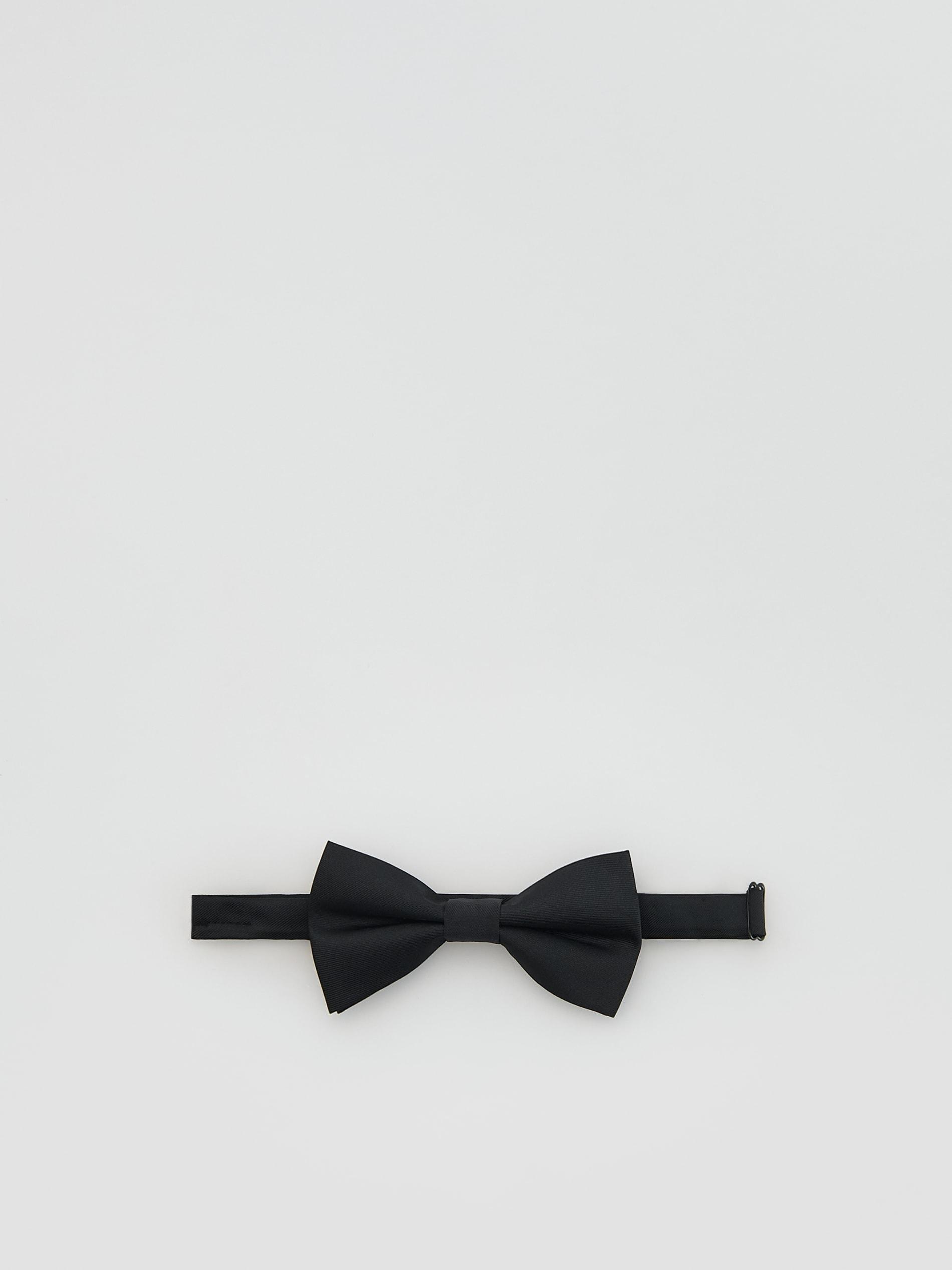 Black Classic Bow Tie, Black, medium