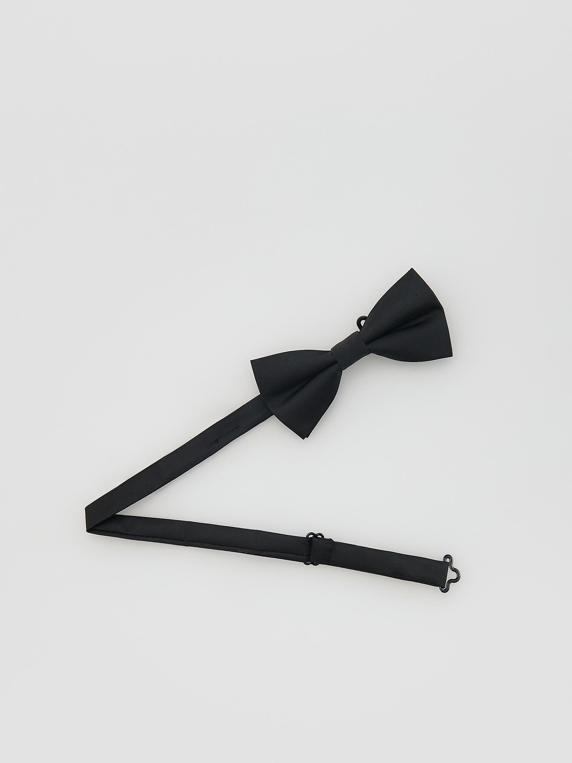 Black Classic Bow Tie, Black, medium