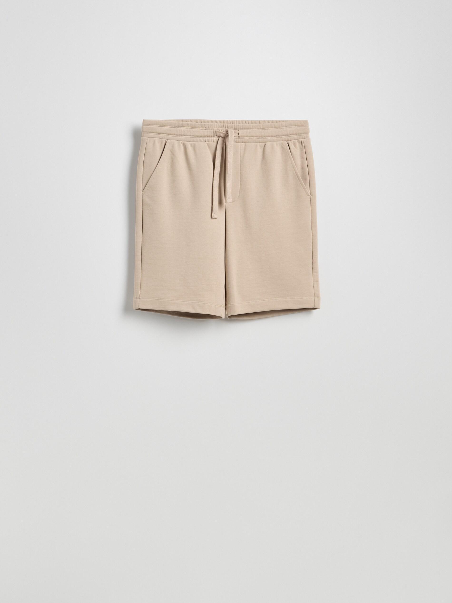 BEIGE Regular fit sweat shorts, , large image number 5