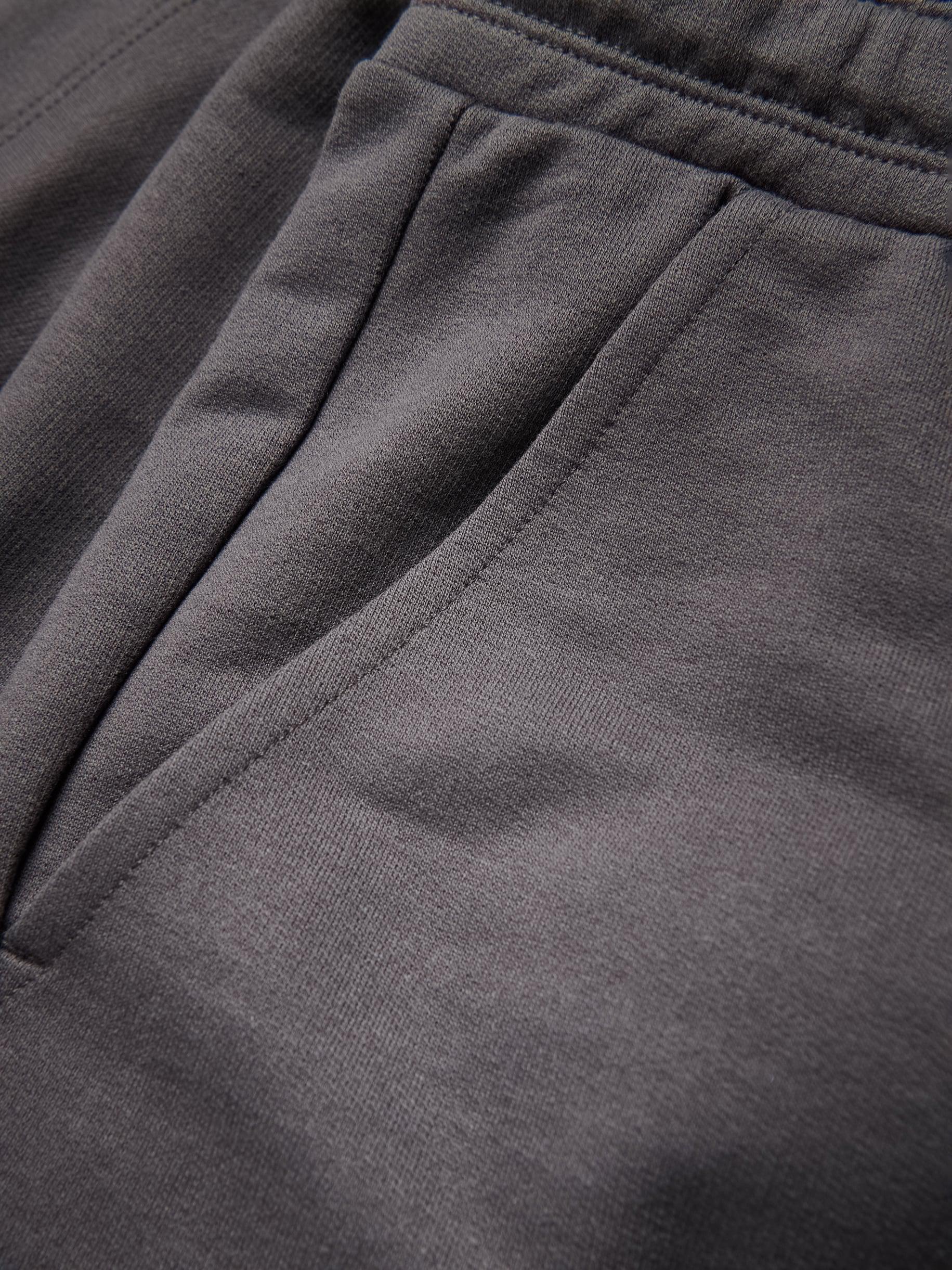 Grey Regular Fit Sweat Shorts, , large image number 4
