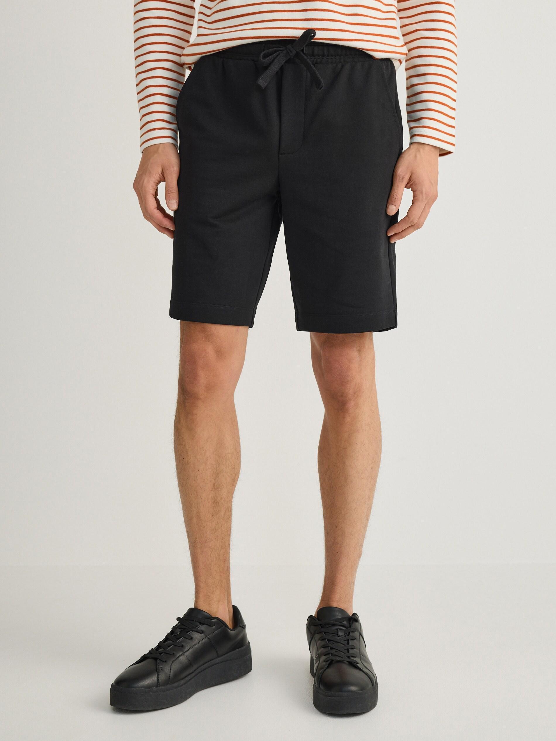 Regular fit sweat shorts, Black, large image number 0