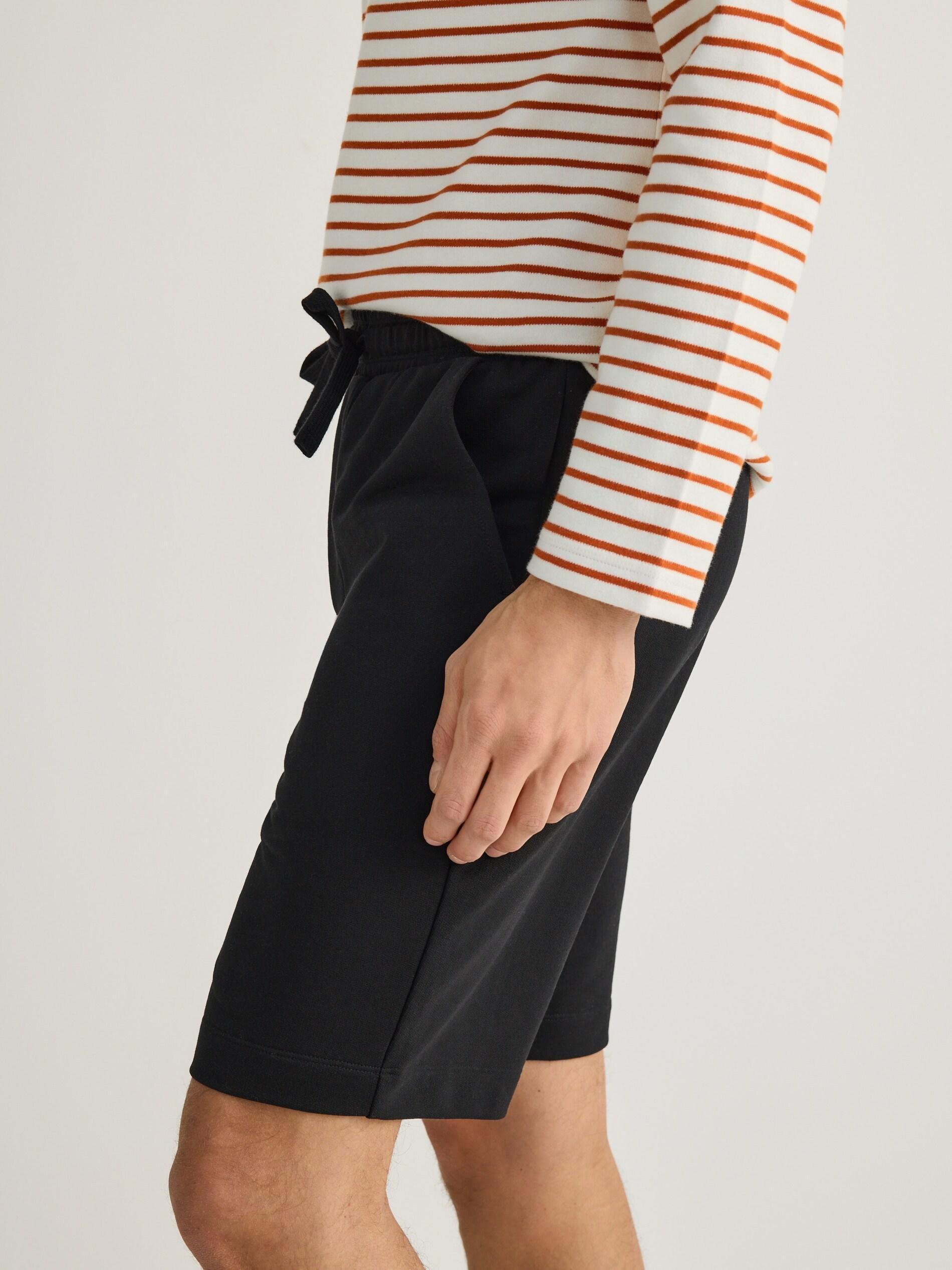 Regular fit sweat shorts, Black, medium