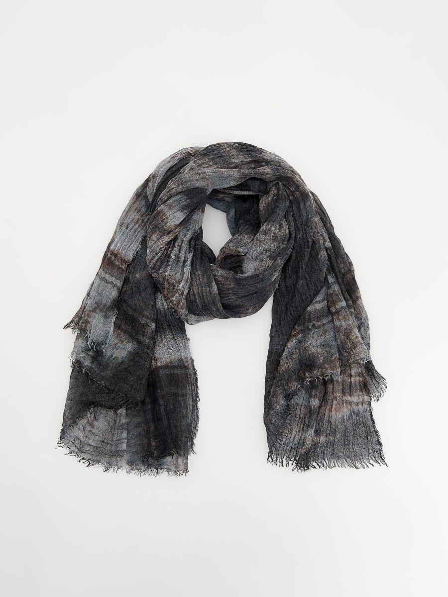 Blue Scarf, Blue, large image number 1