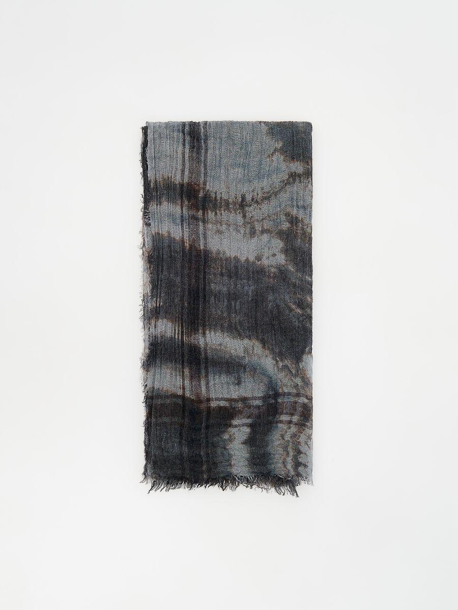 Blue Scarf, Blue, large image number 3