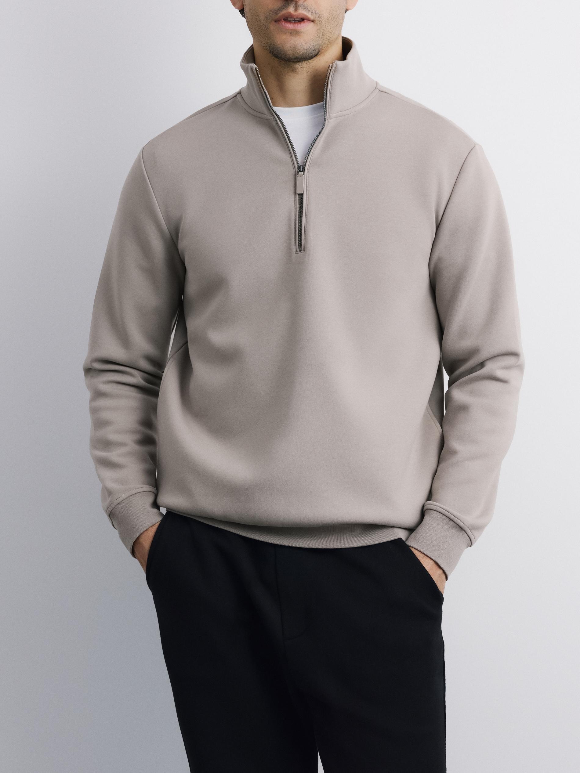 Brown Faux Leather Shorts, Light grey, large image number 0