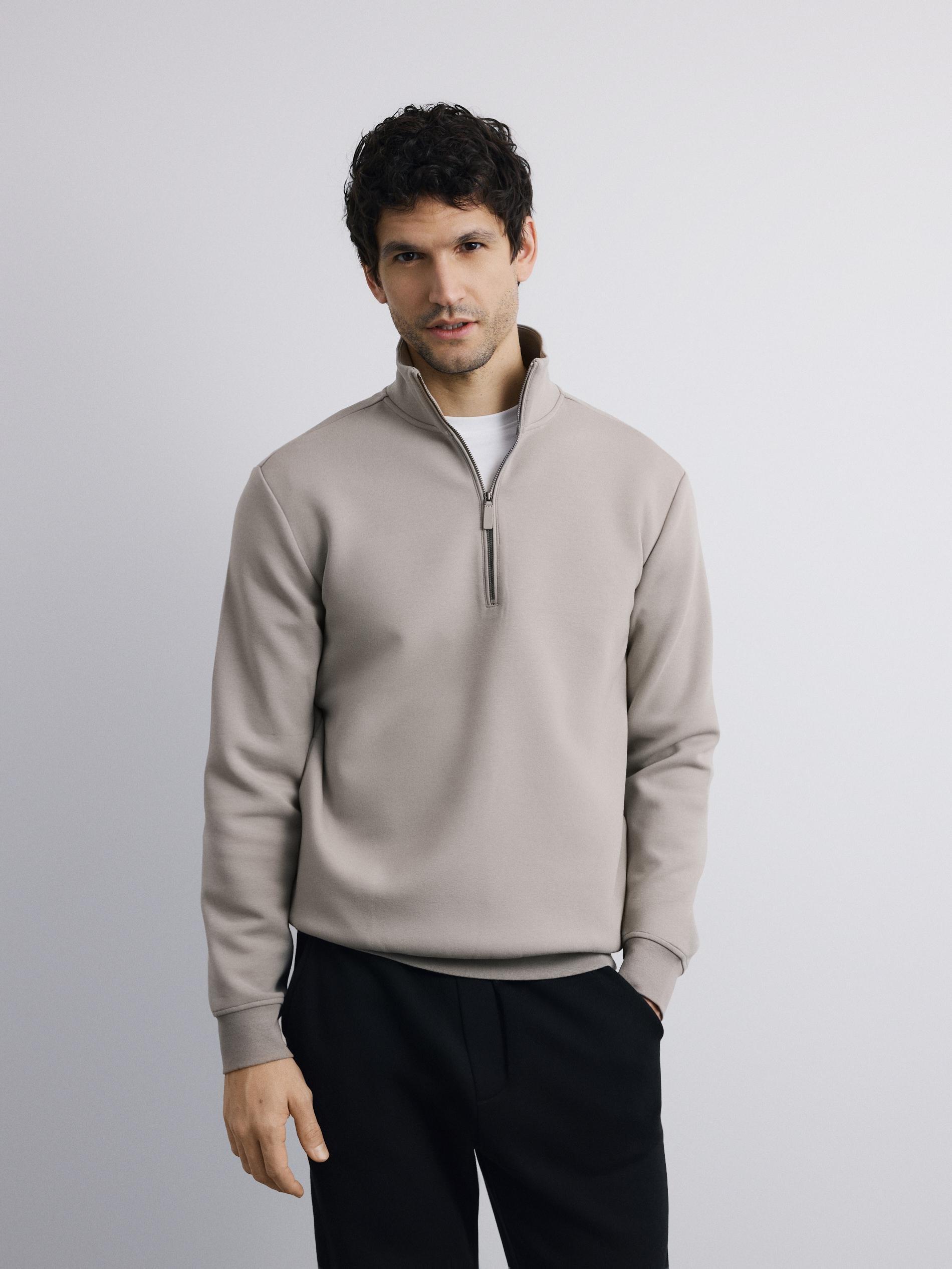 Brown Faux Leather Shorts, Light grey, large image number 1