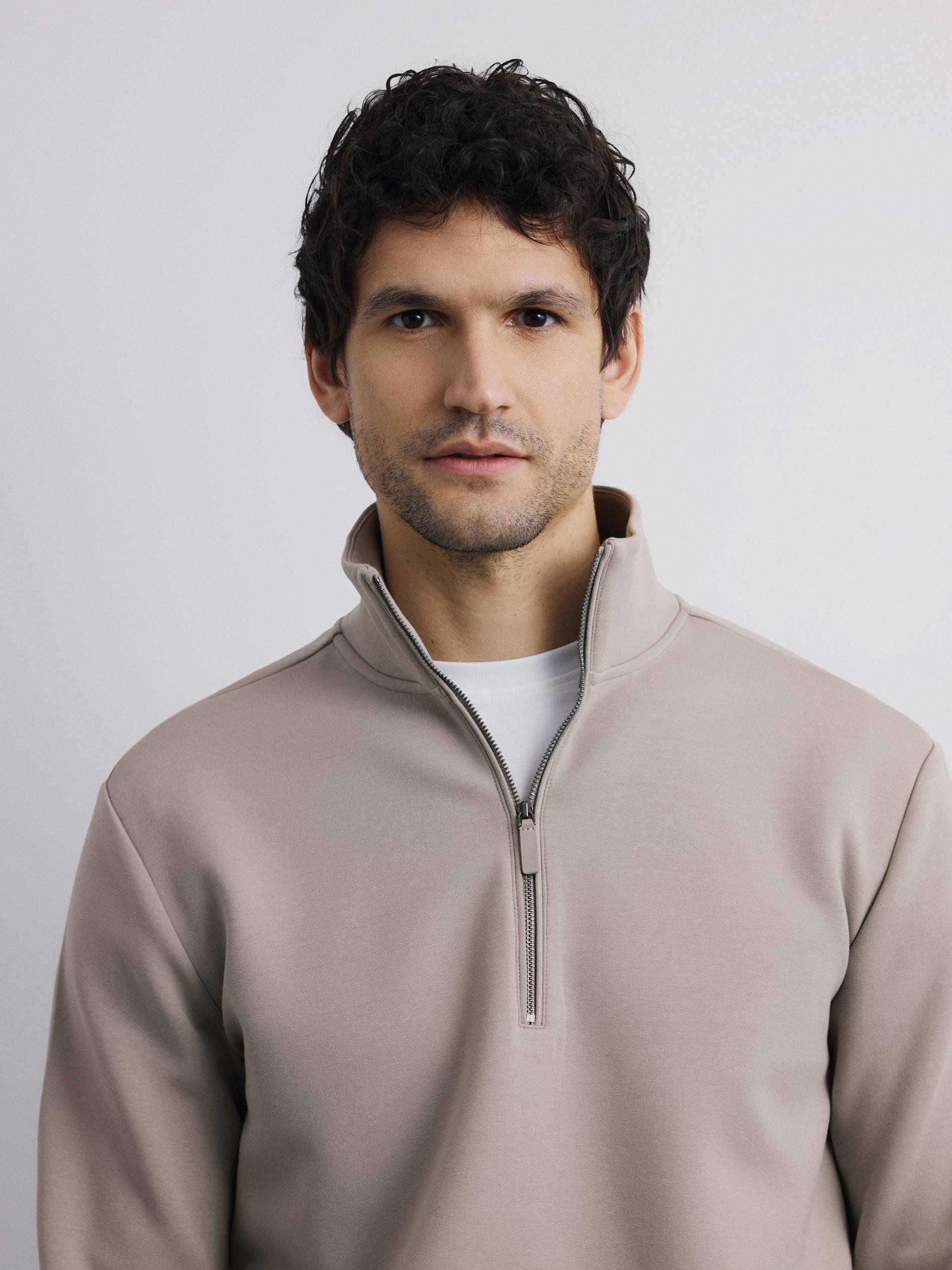 Brown Faux Leather Shorts, Light grey, large image number 2