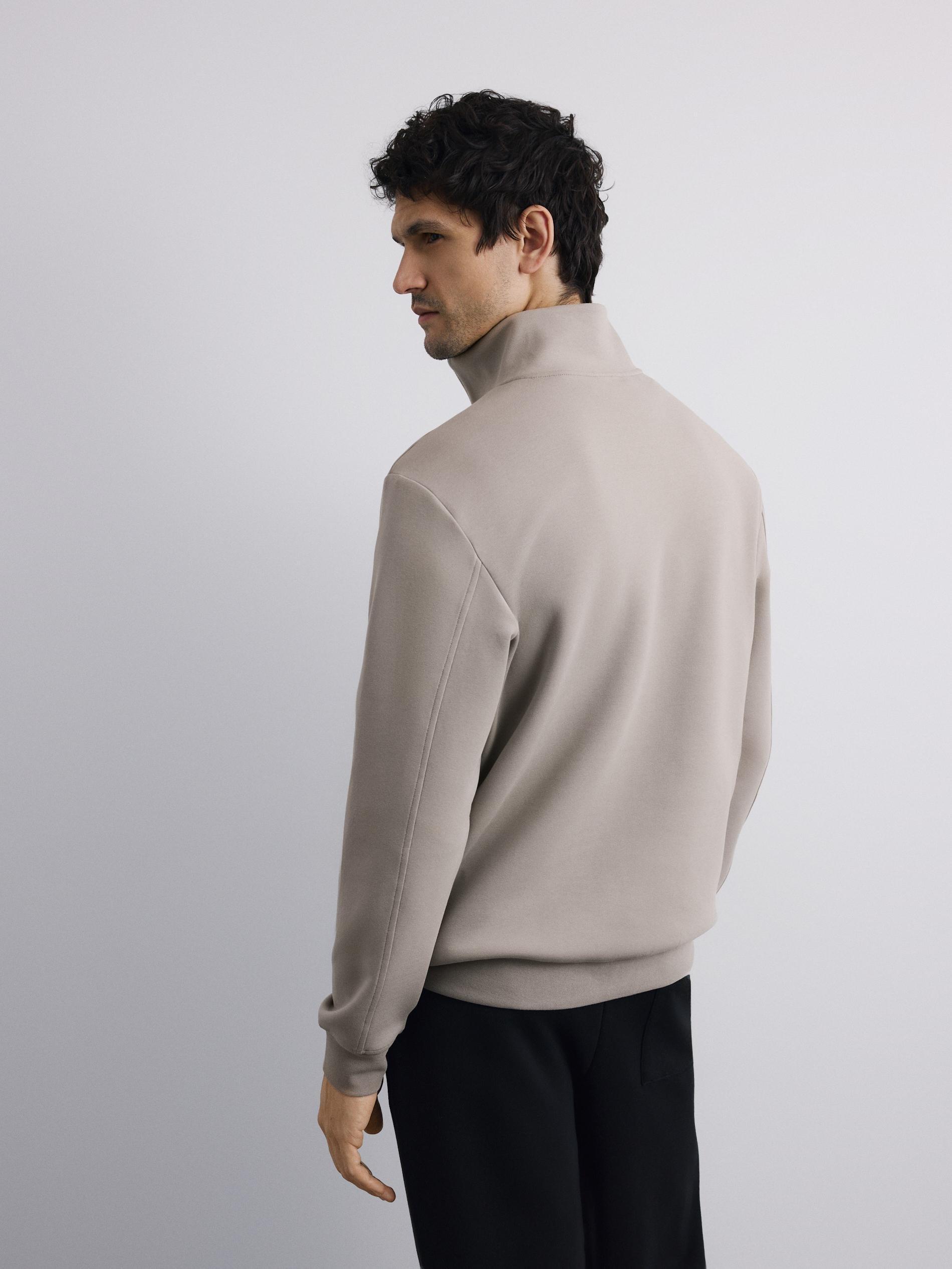 Brown Faux Leather Shorts, Light grey, large image number 3