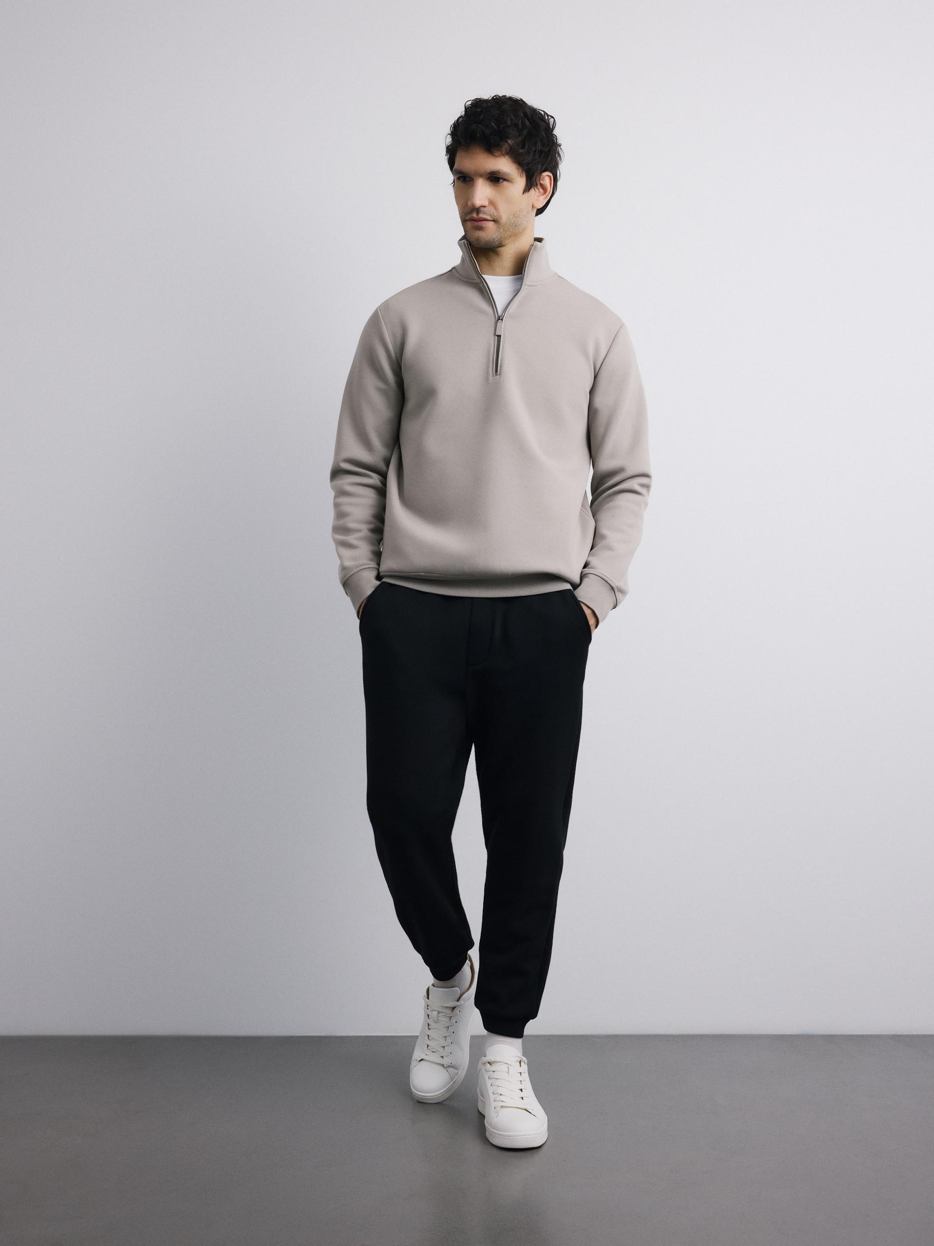 Brown Faux Leather Shorts, Light grey, large image number 4