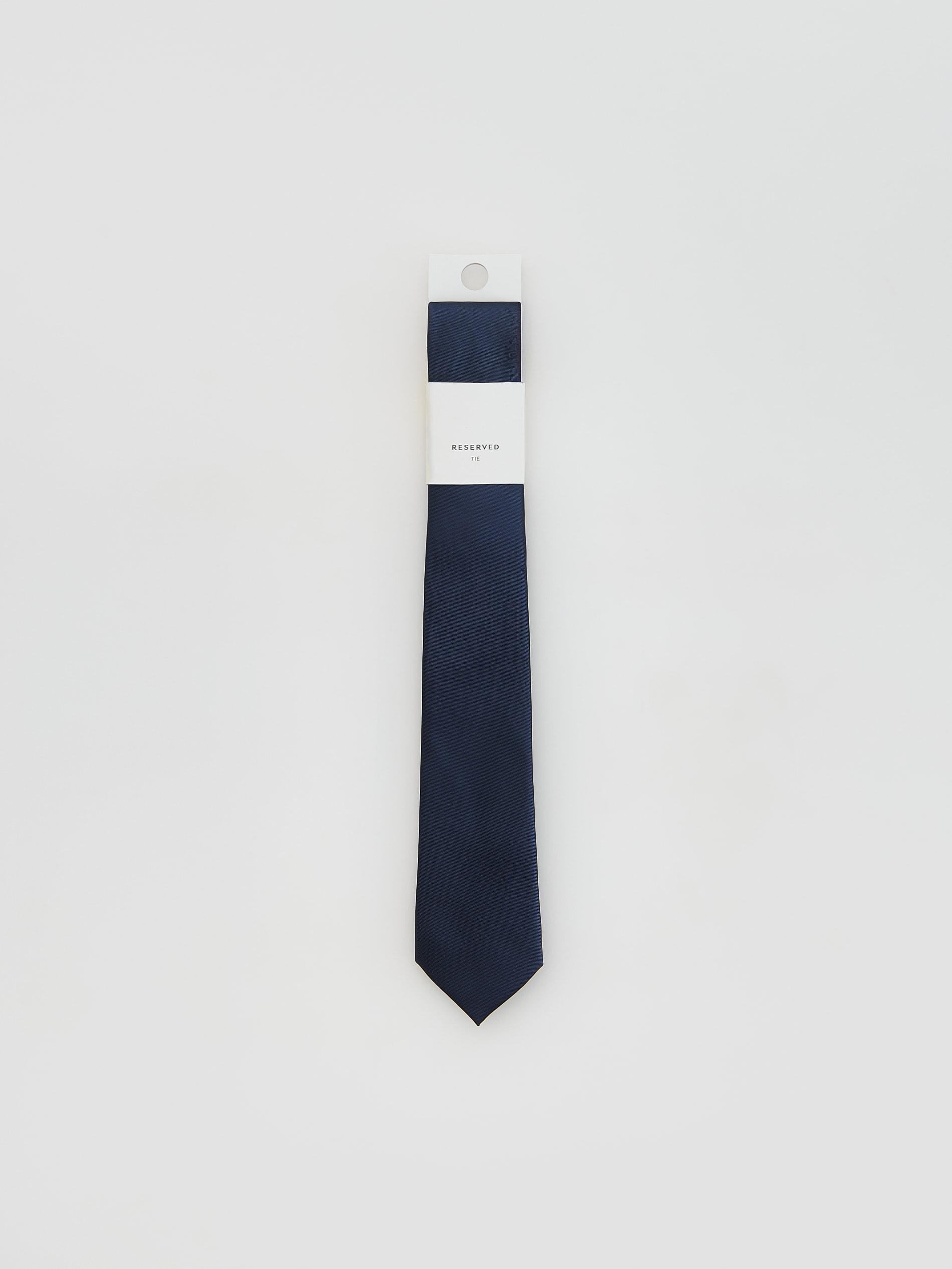 Navy Slim Tie, Navy, large image number 0