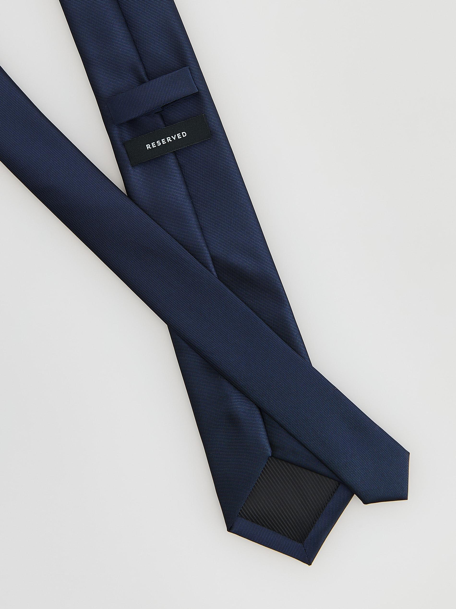 Navy Slim Tie, Navy, large image number 1