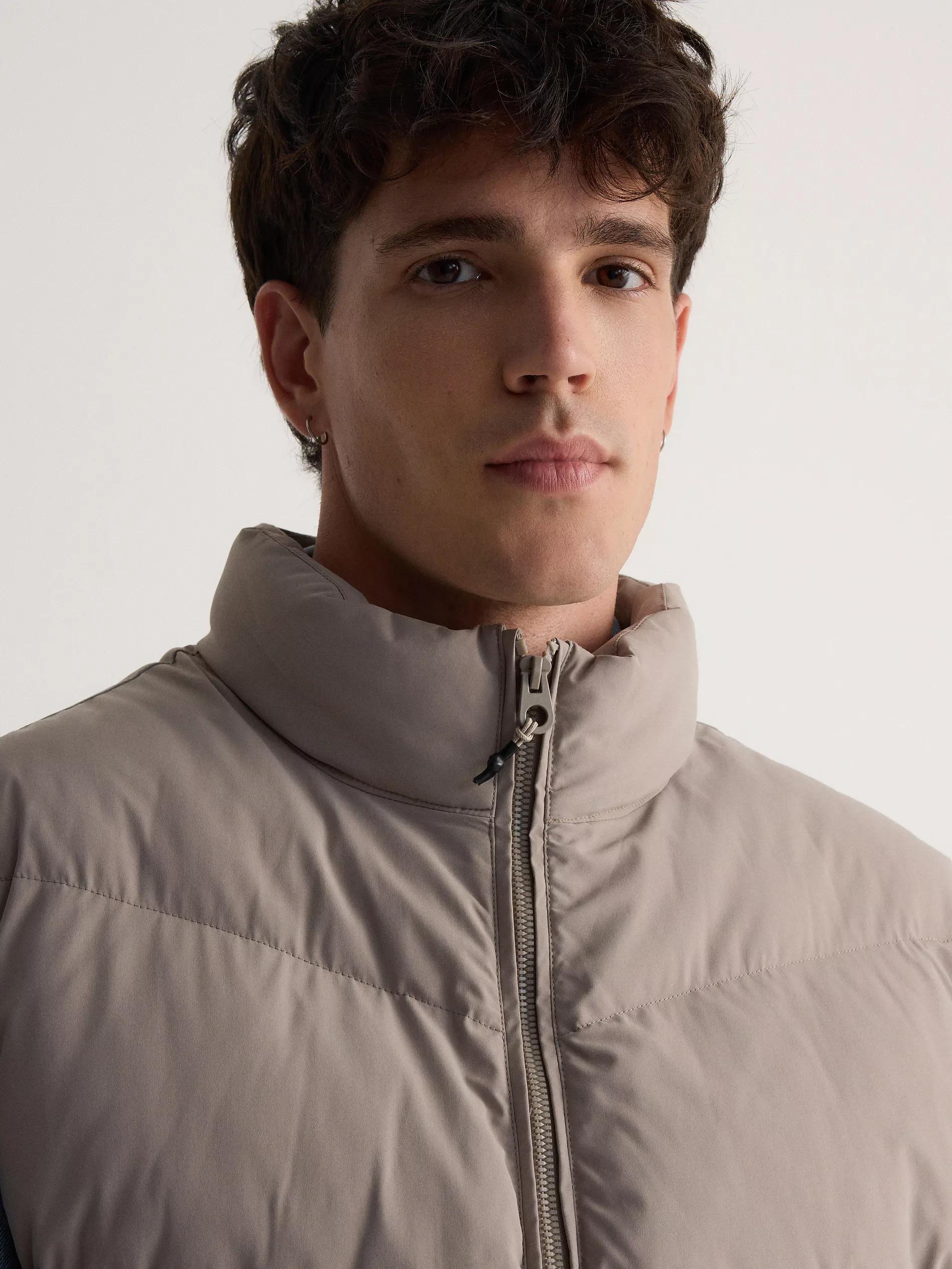 LIGHT GREY Vest with detachable hood, Light grey, large image number 2