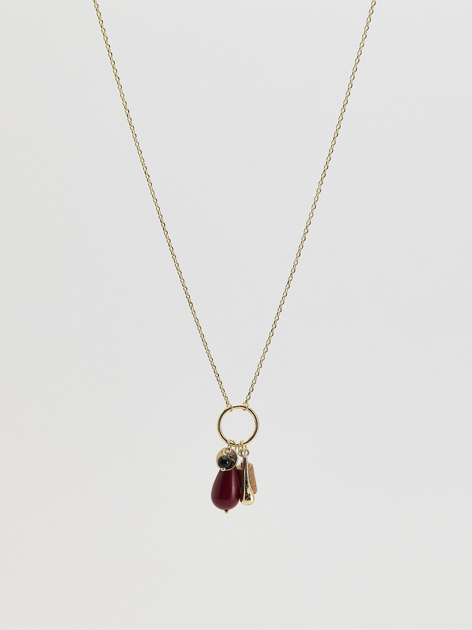 Multicolor Necklace With Decorative Pendant, Multicolor, medium