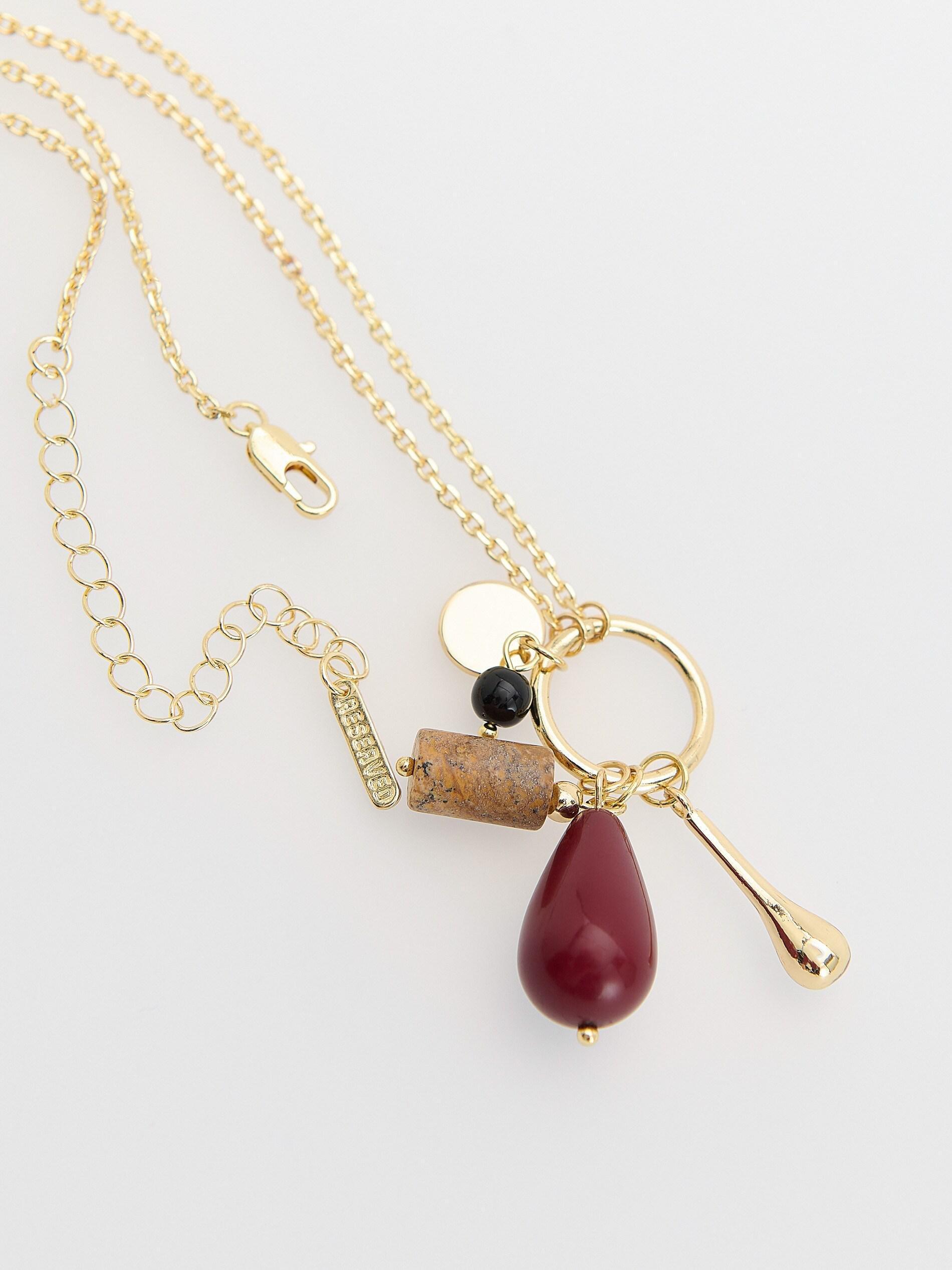 Multicolor Necklace With Decorative Pendant, Multicolor, large image number 1