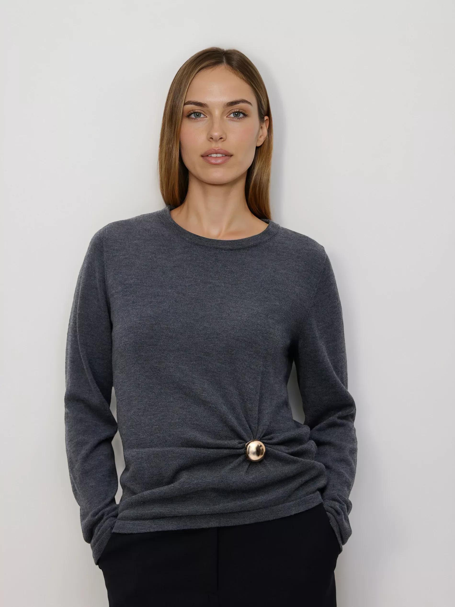 Grey Blouse, Grey, large image number 0