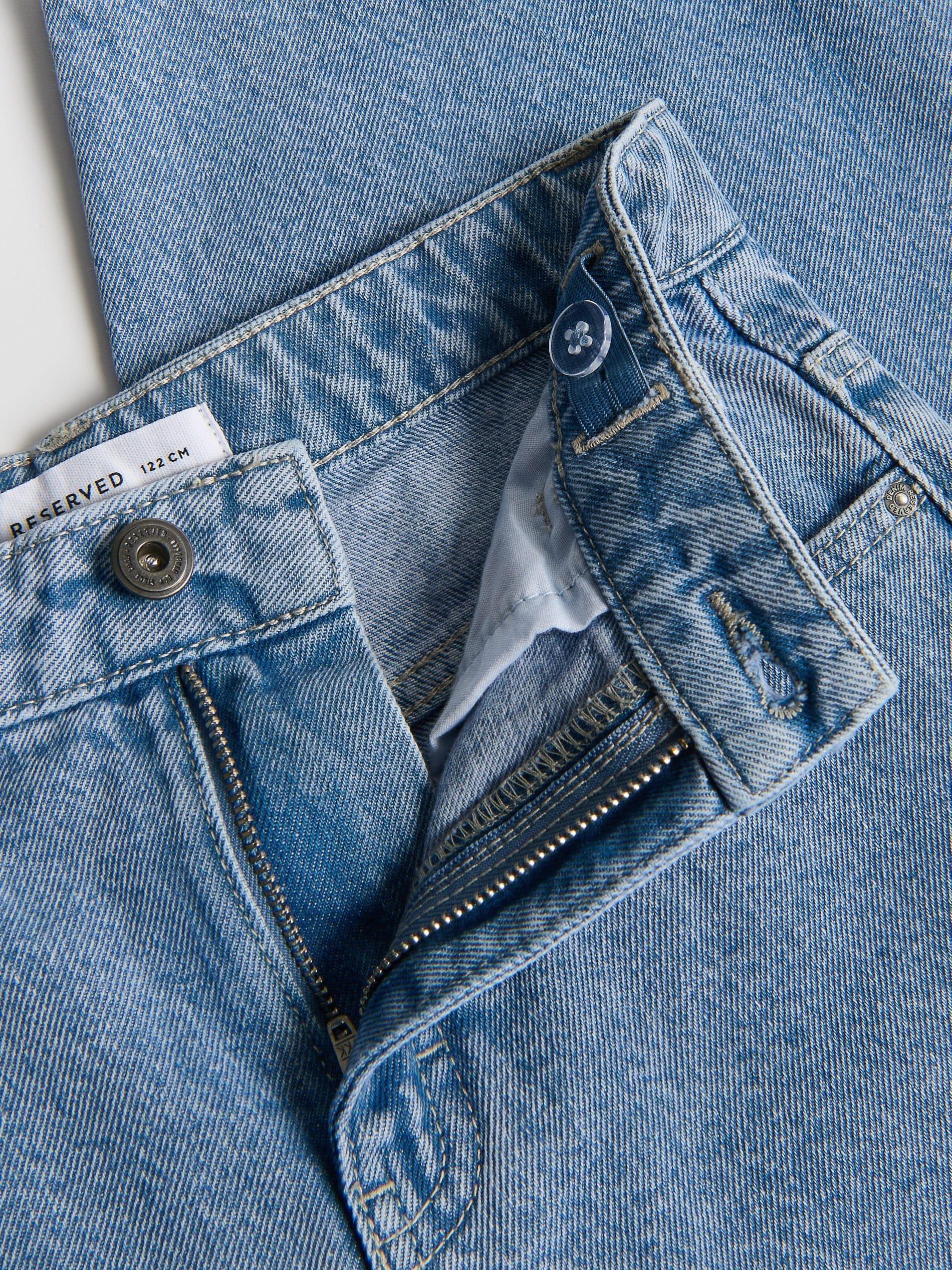 Blue Carrot Jeans With Belt, Blue, large image number 1