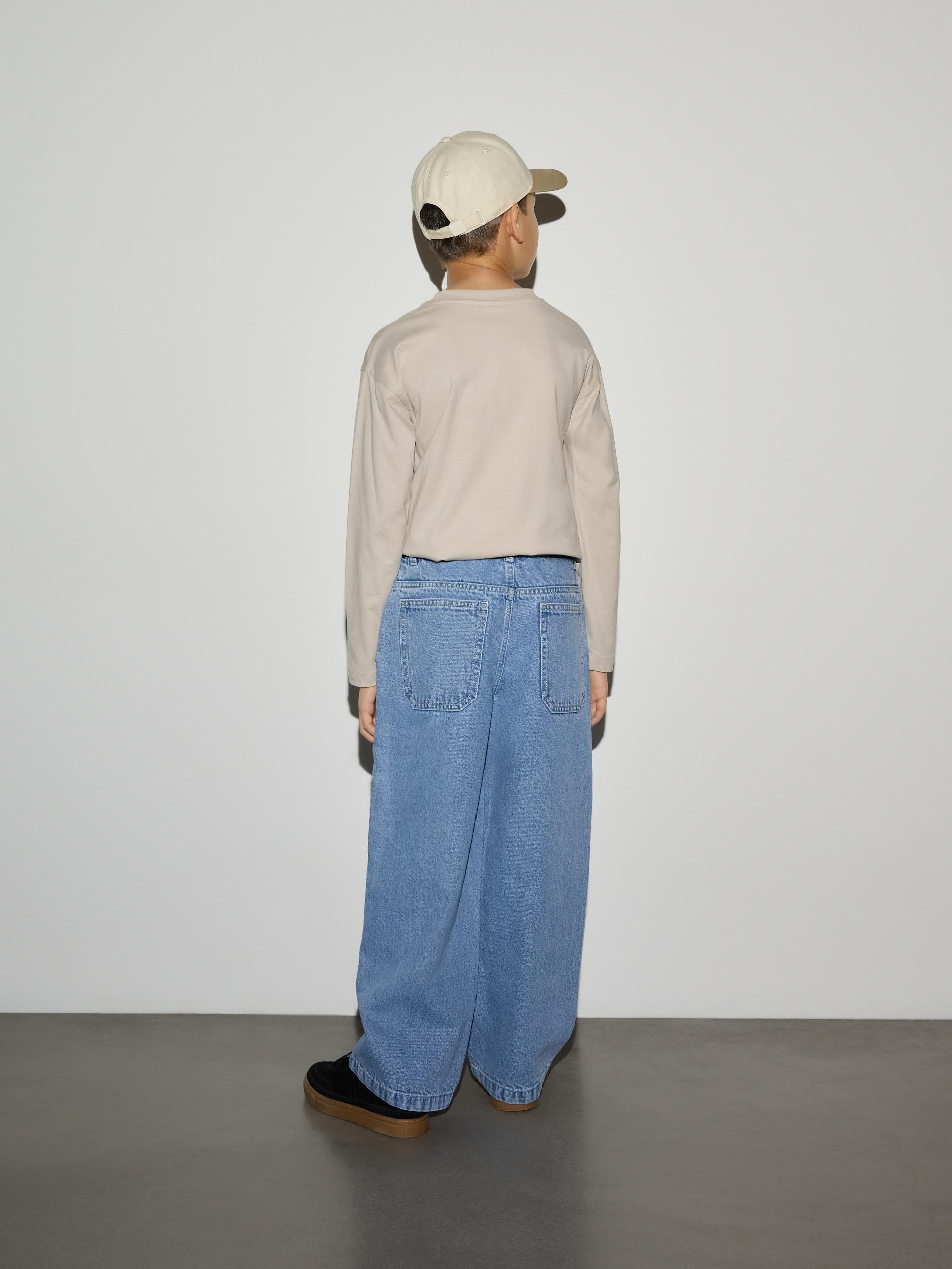 Blue Carrot Jeans With Belt, Blue, large image number 6