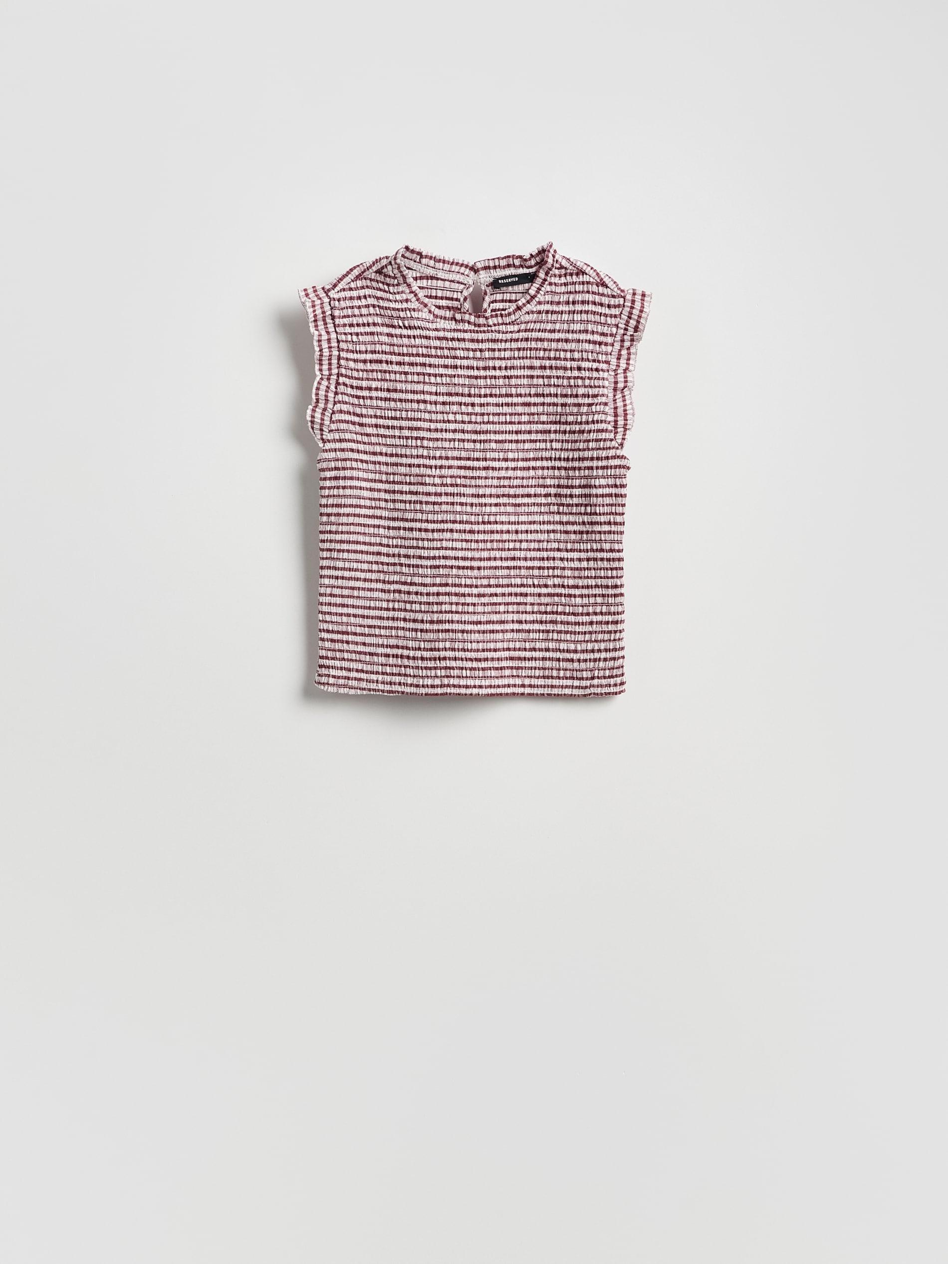 Maroon Structural Sleeveless Blouse, Burgundy, large image number 4