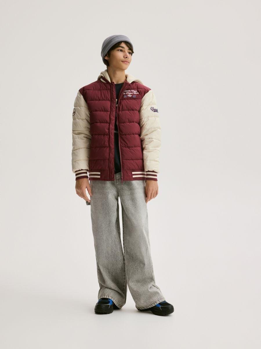 Grey Baggy Jeans With Keychain, Light grey, large image number 0