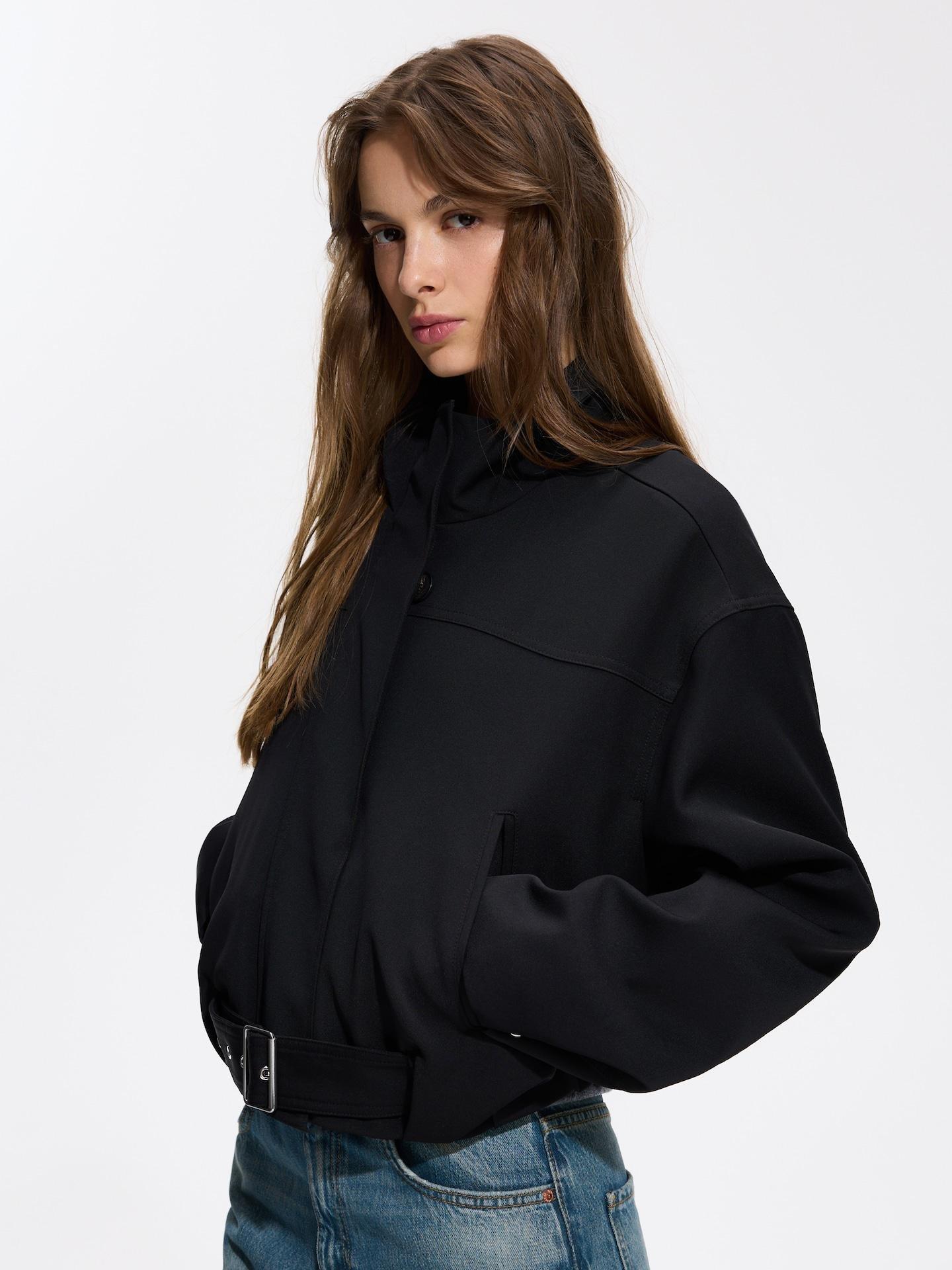 Black Outer Jacket, Black, large image number 0