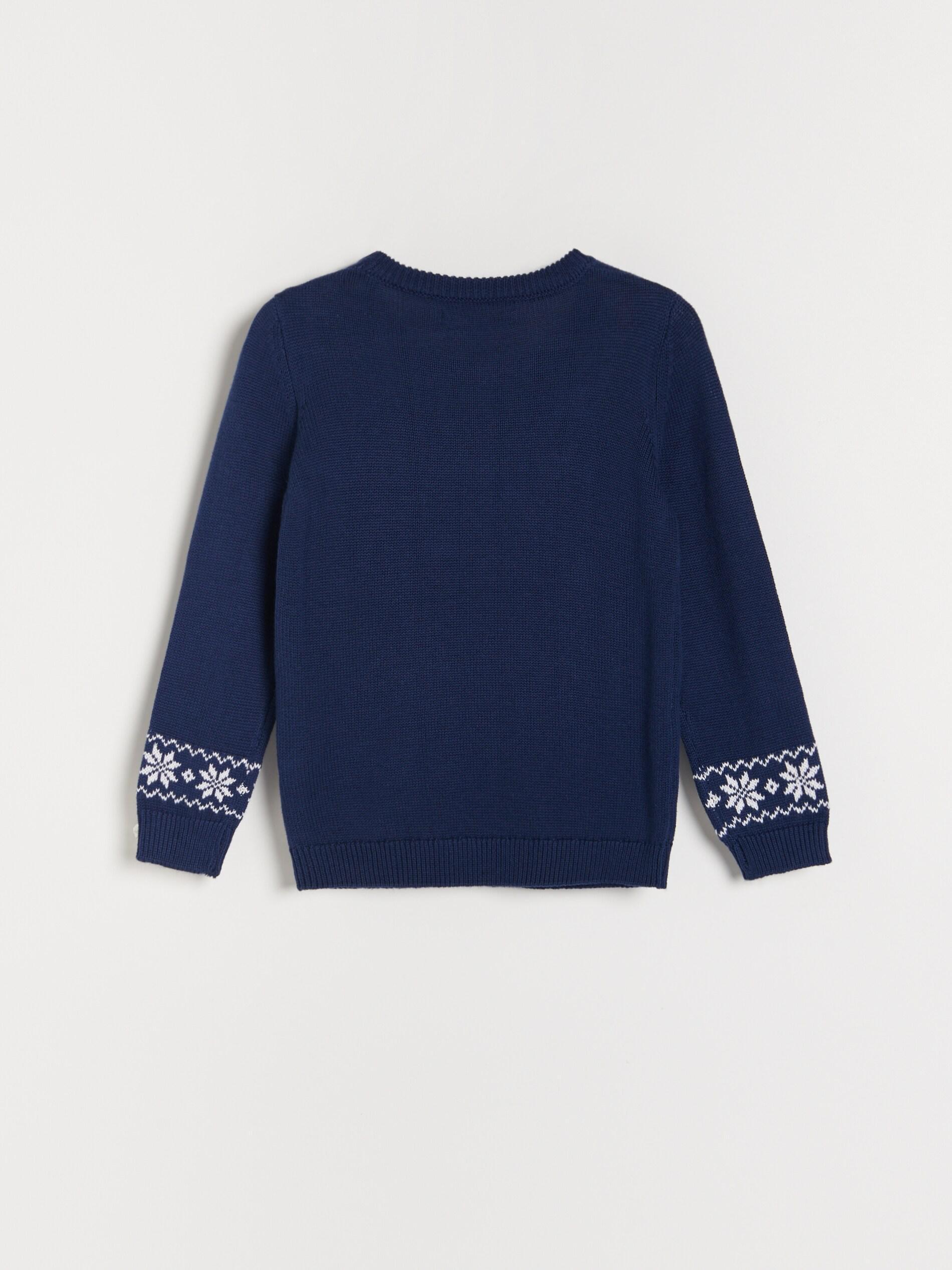 Navy Christmas Jumper With Lights, Kids Boy, , large image number 4