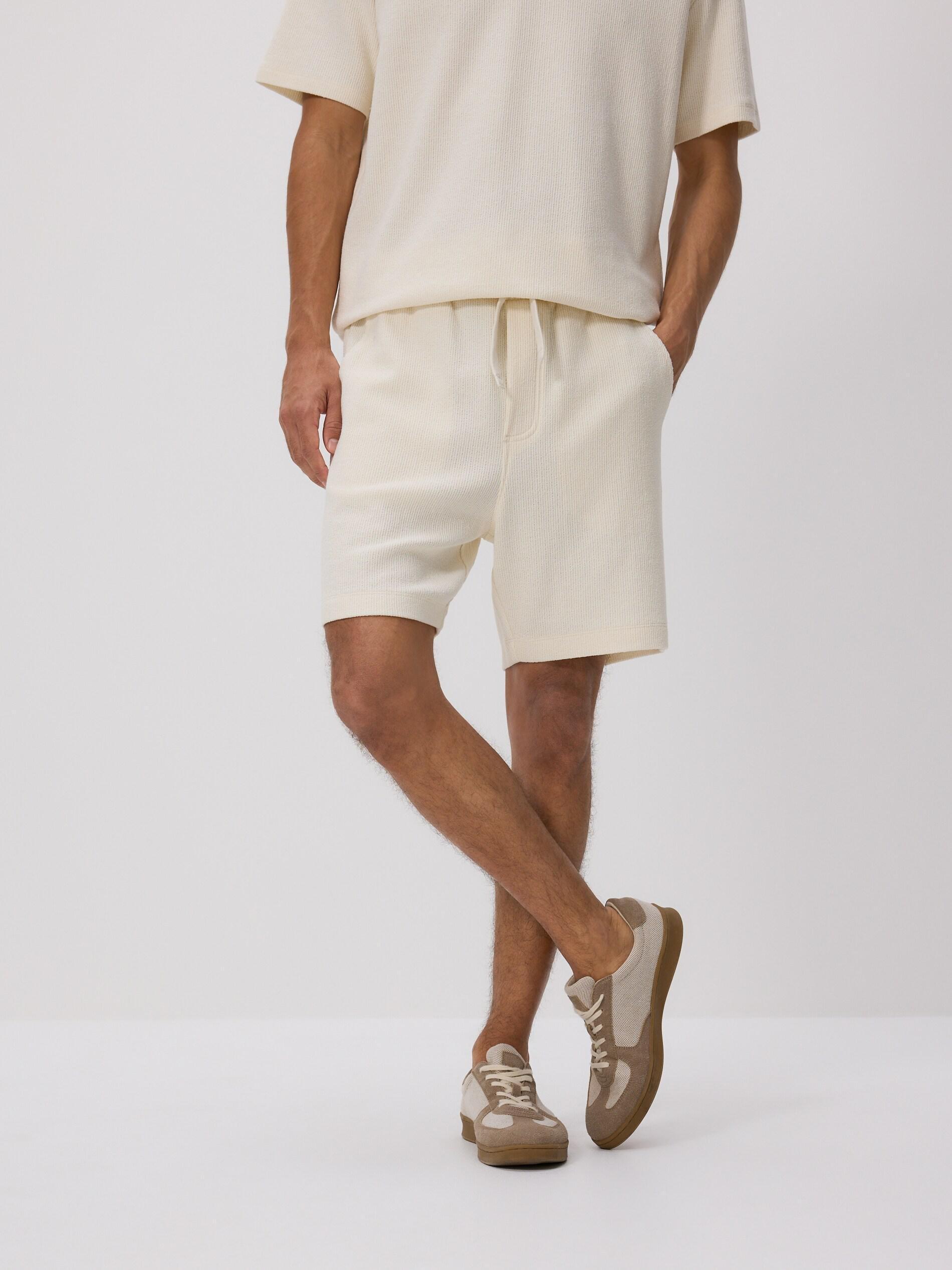 CREAM Cotton regular shorts, Ivory, medium