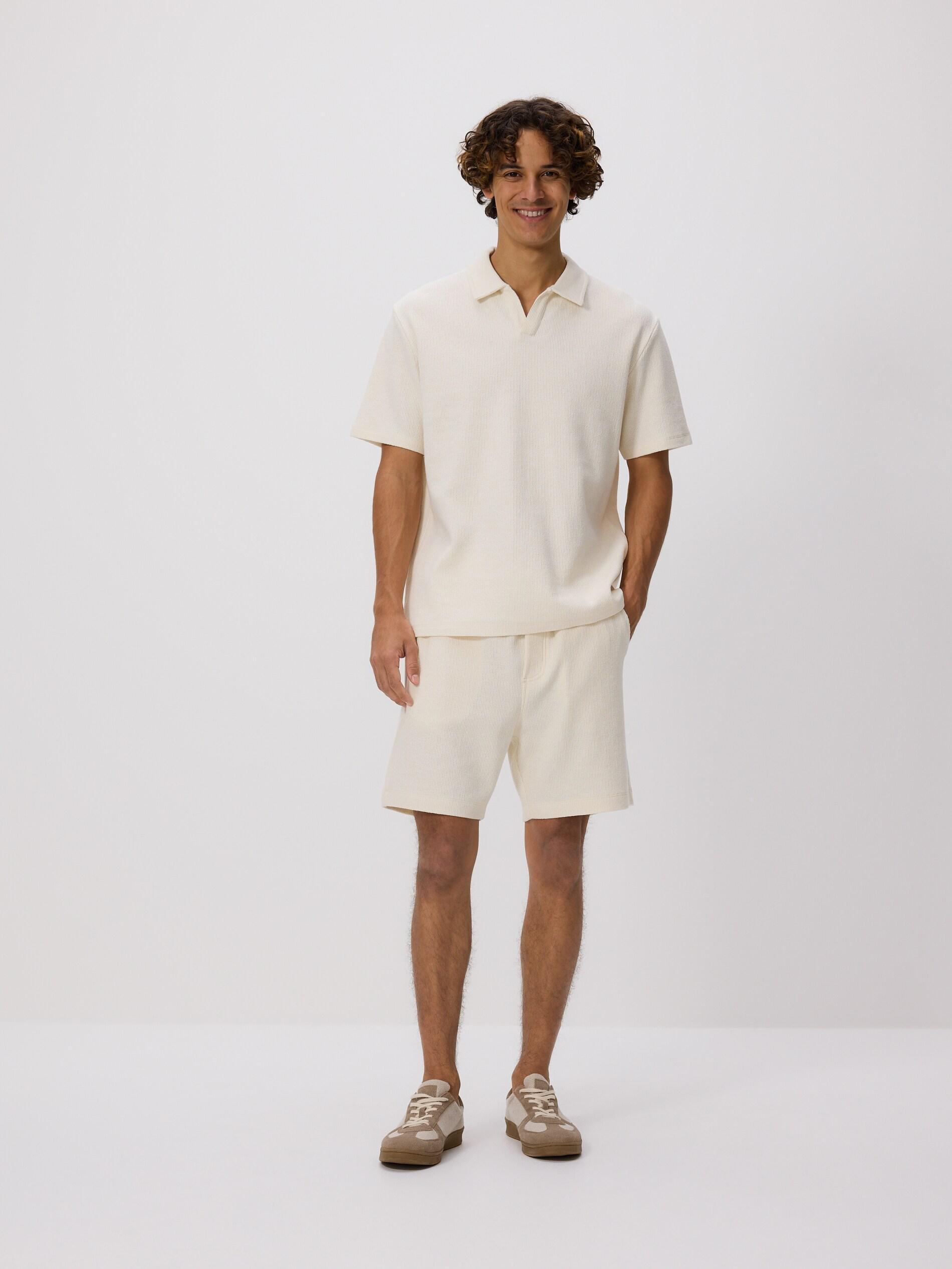 CREAM Cotton regular shorts, Ivory, medium