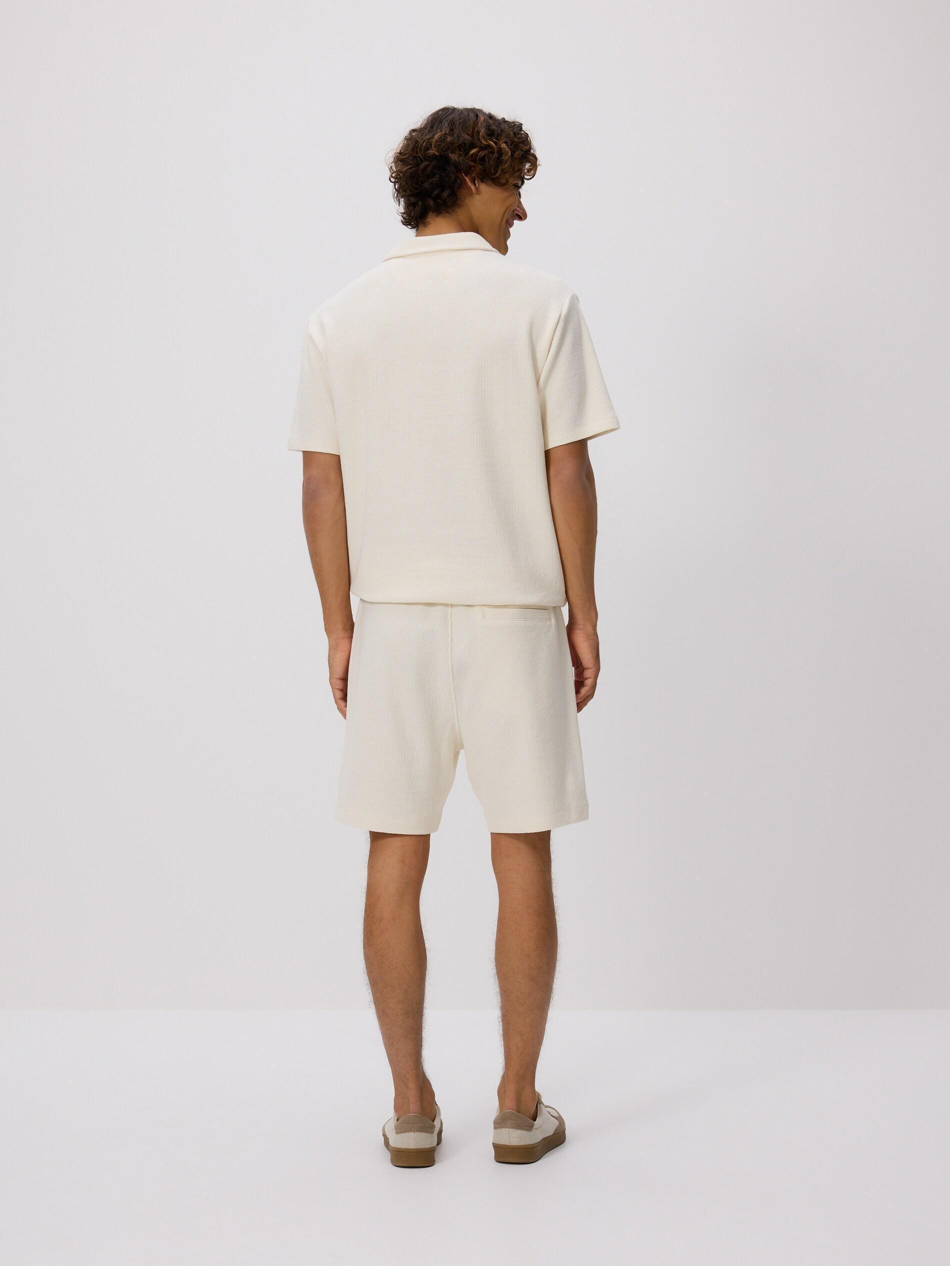 CREAM Cotton regular shorts, Ivory, medium