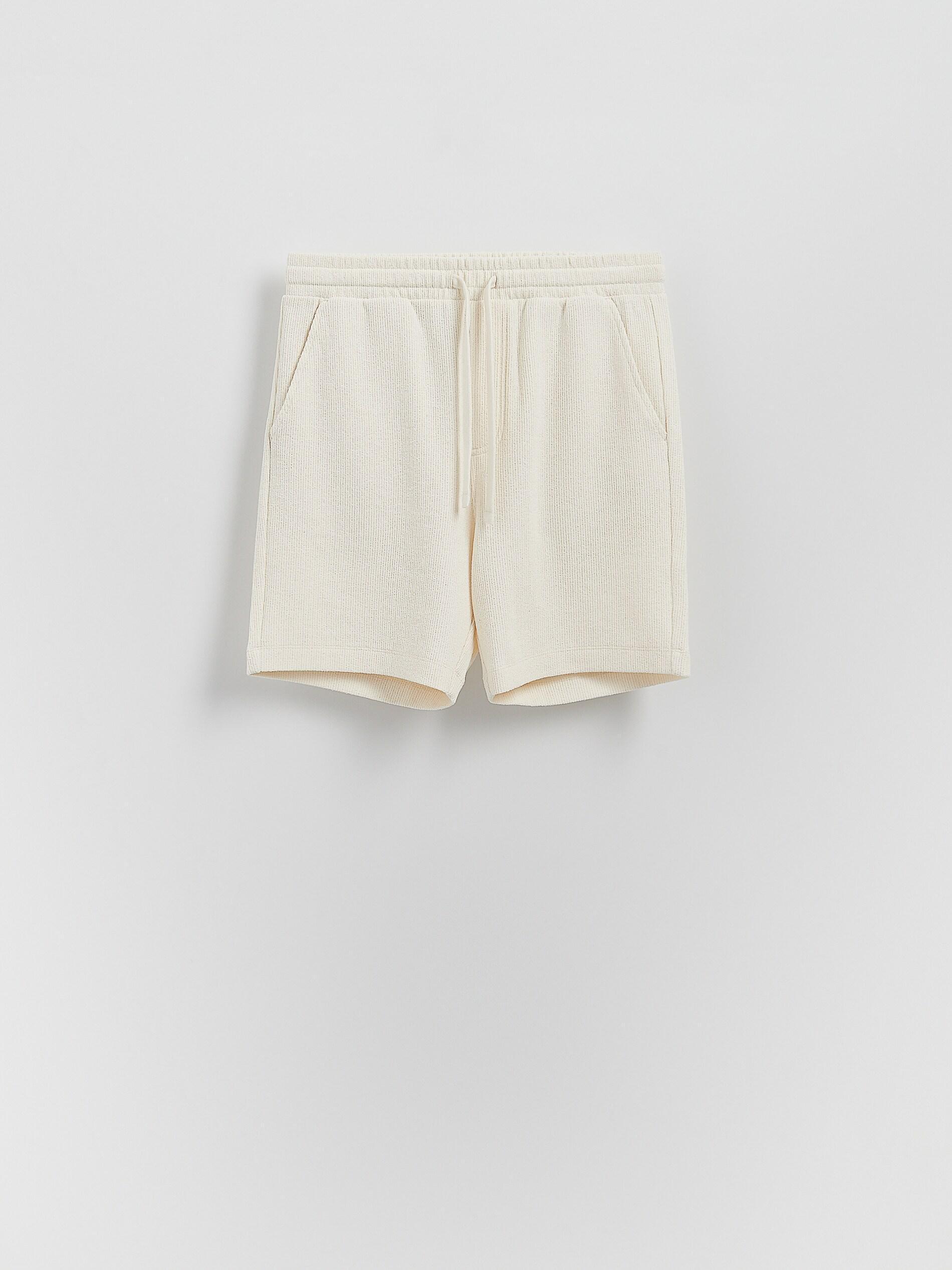CREAM Cotton regular shorts, Ivory, large image number 3