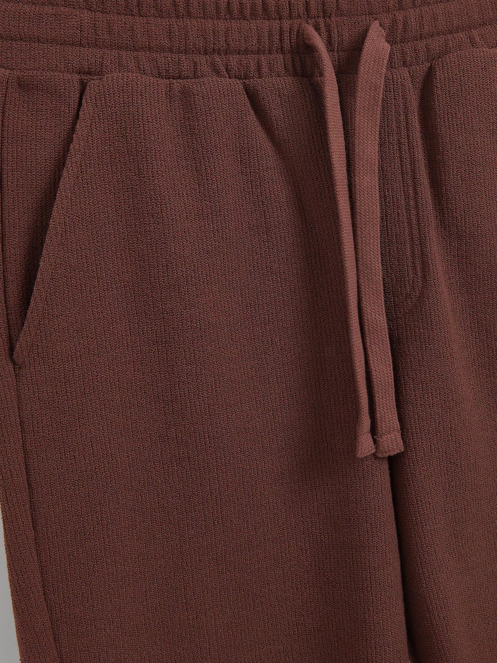 Burgundy Cotton Regular Shorts, Burgundy, large image number 2