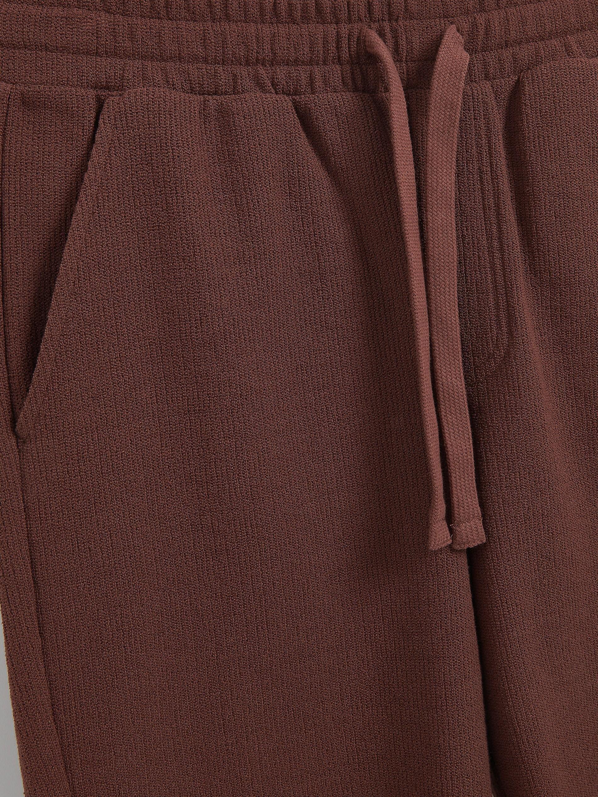 Burgundy Cotton Regular Shorts, Burgundy, large image number 2